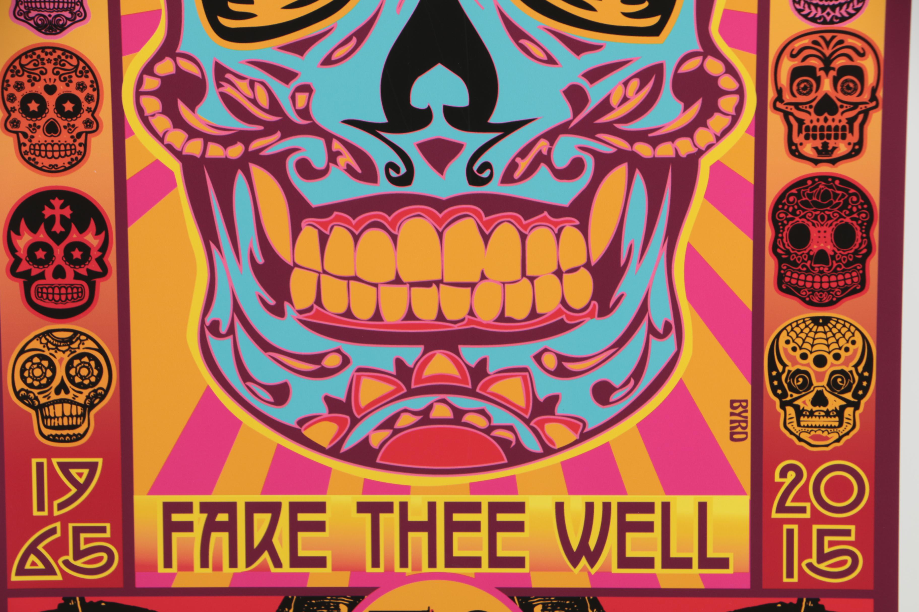 David Edward Byrd Giclée "Grateful Dead Fare Thee Well 50 Years - 1965-2015"