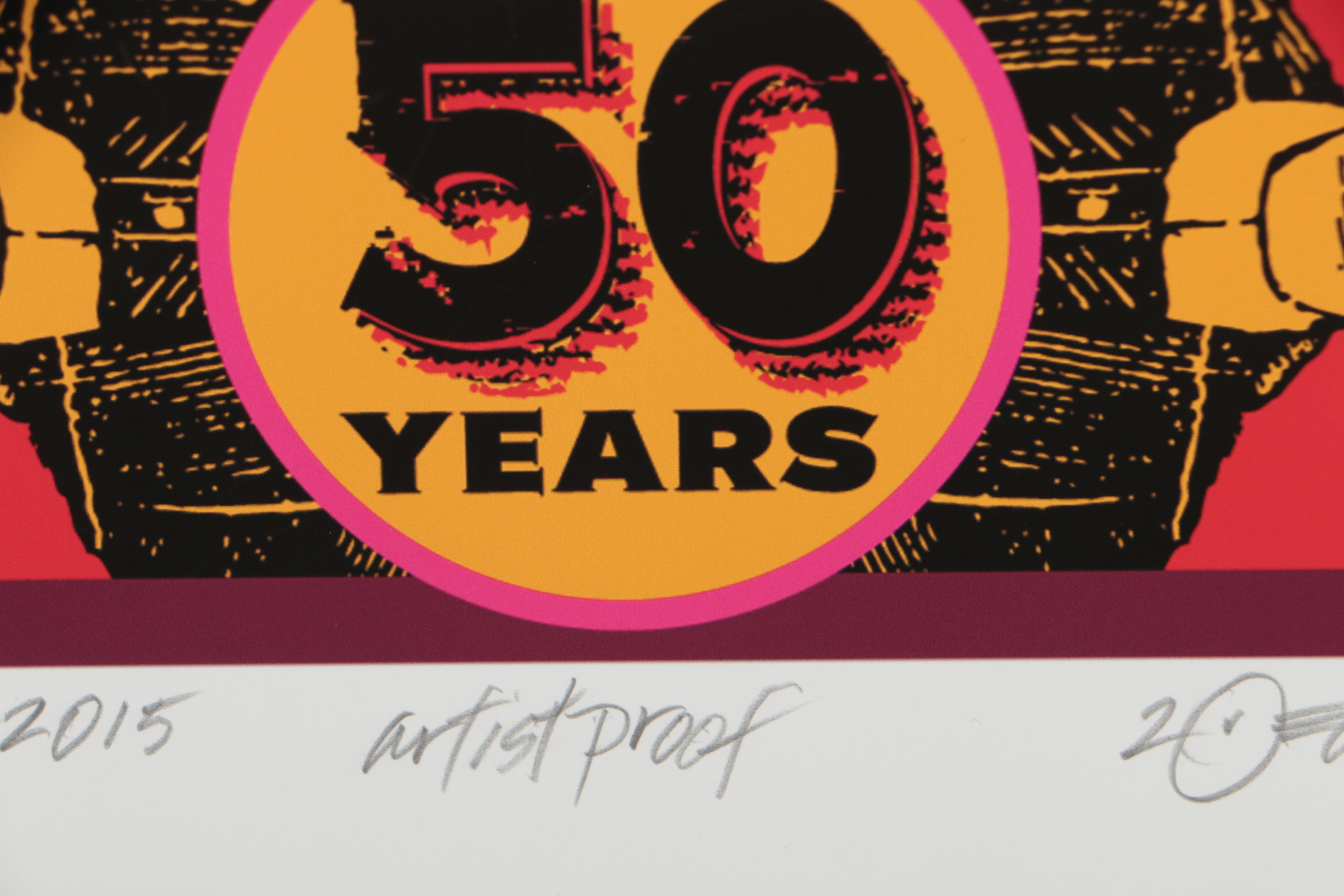 David Edward Byrd Giclée "Grateful Dead Fare Thee Well 50 Years - 1965-2015"