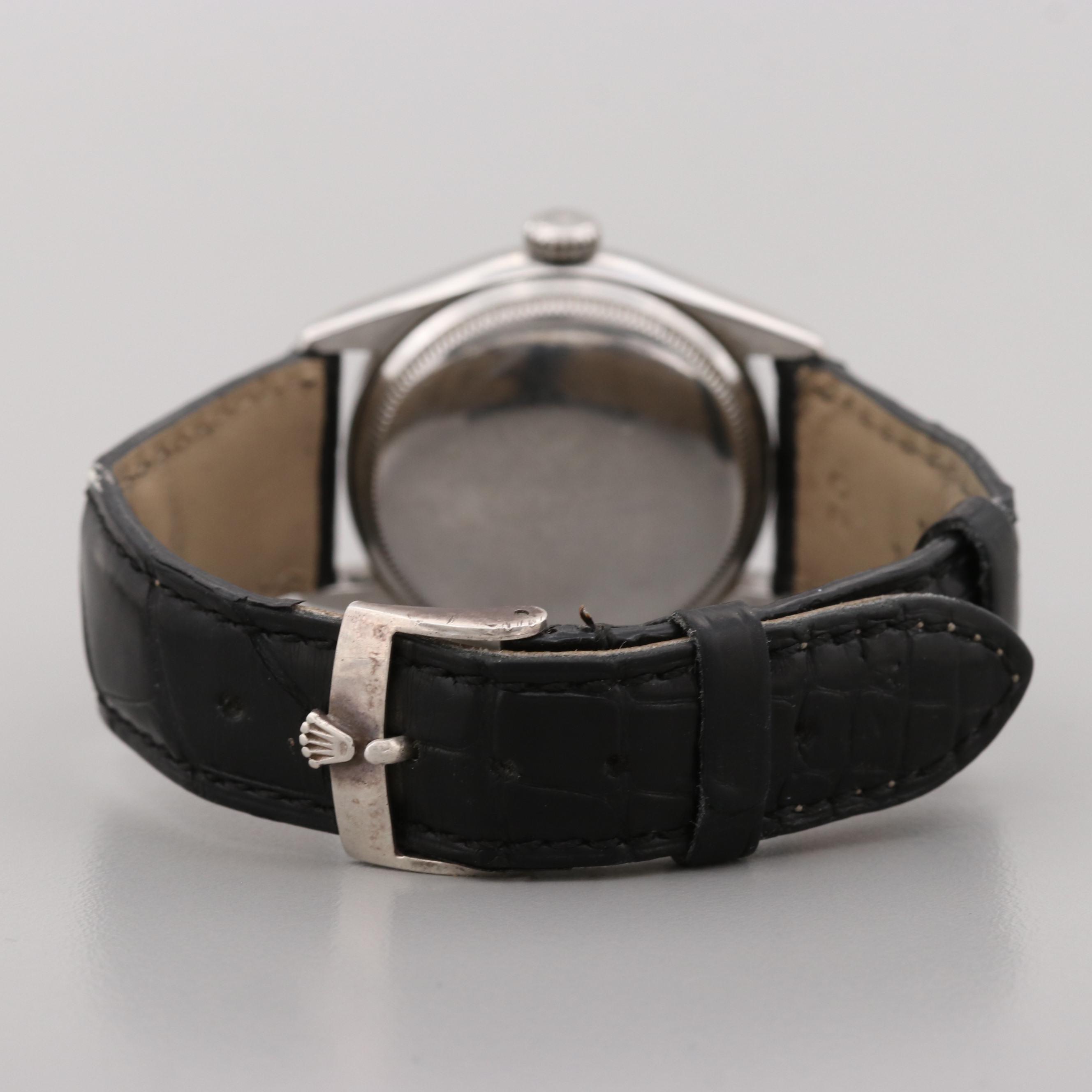 Rolex Oyster Perpetual Stainless Steel Bubble Back Watch, 1952