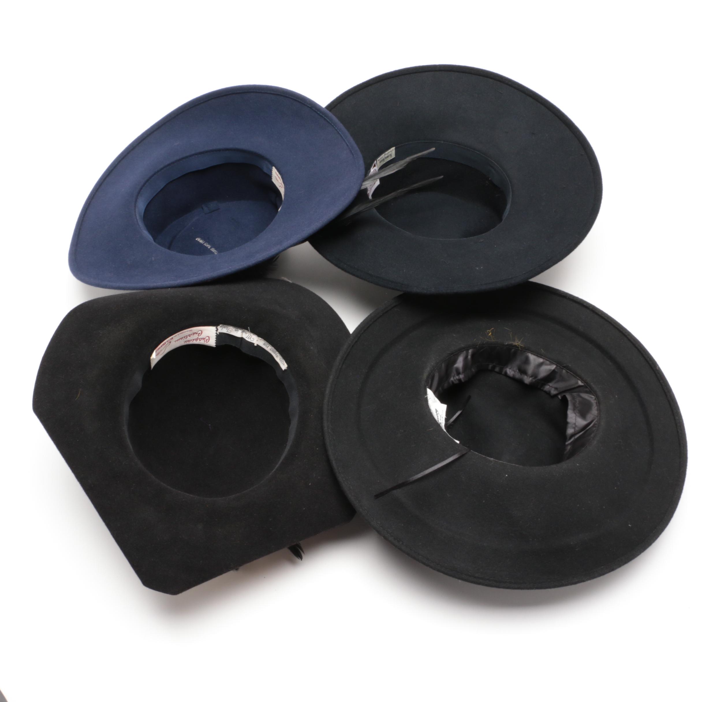 Angiolo Frasconi and Ruth Kropveld Rabbit and Wool Felt Derby Hats