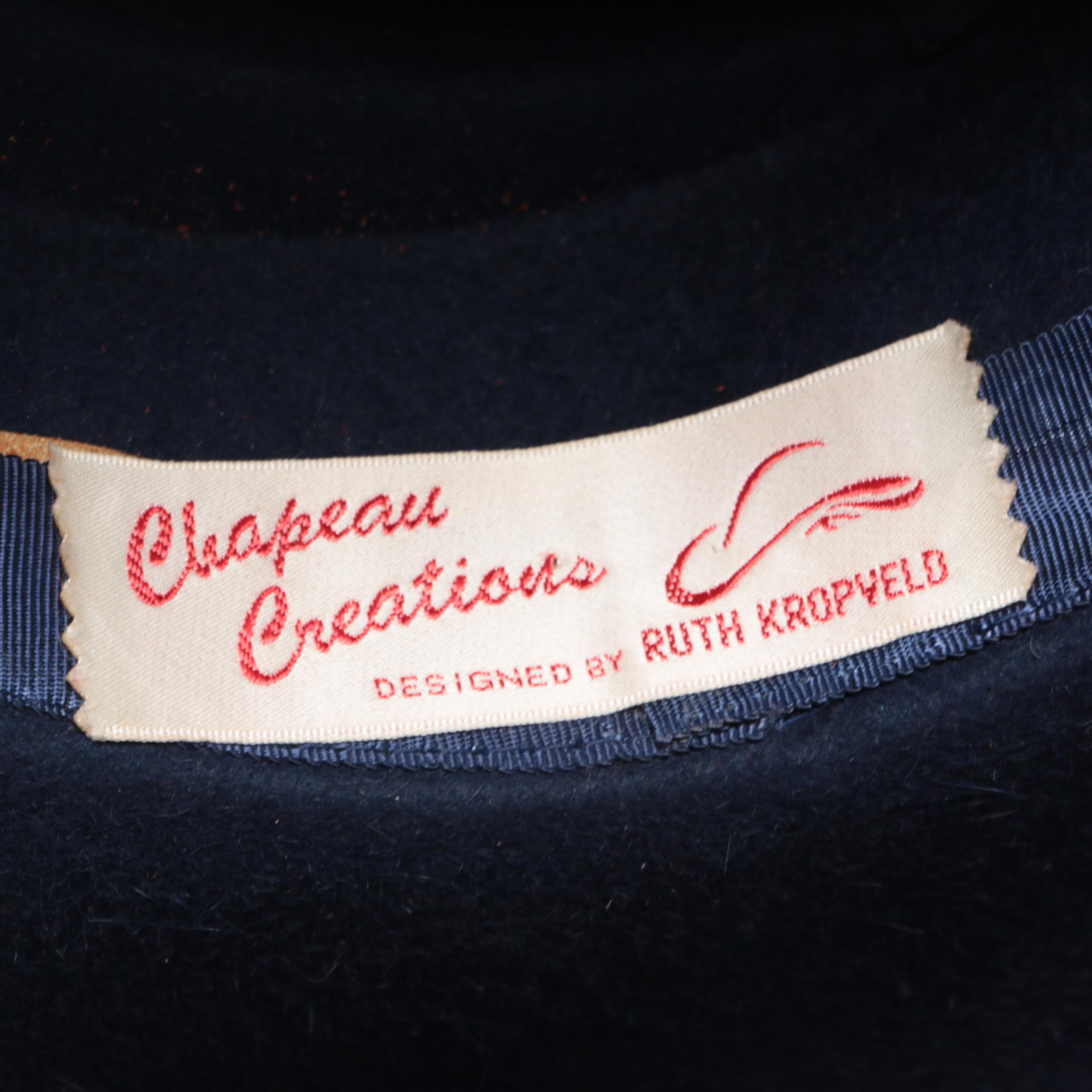 Angiolo Frasconi and Ruth Kropveld Rabbit and Wool Felt Derby Hats