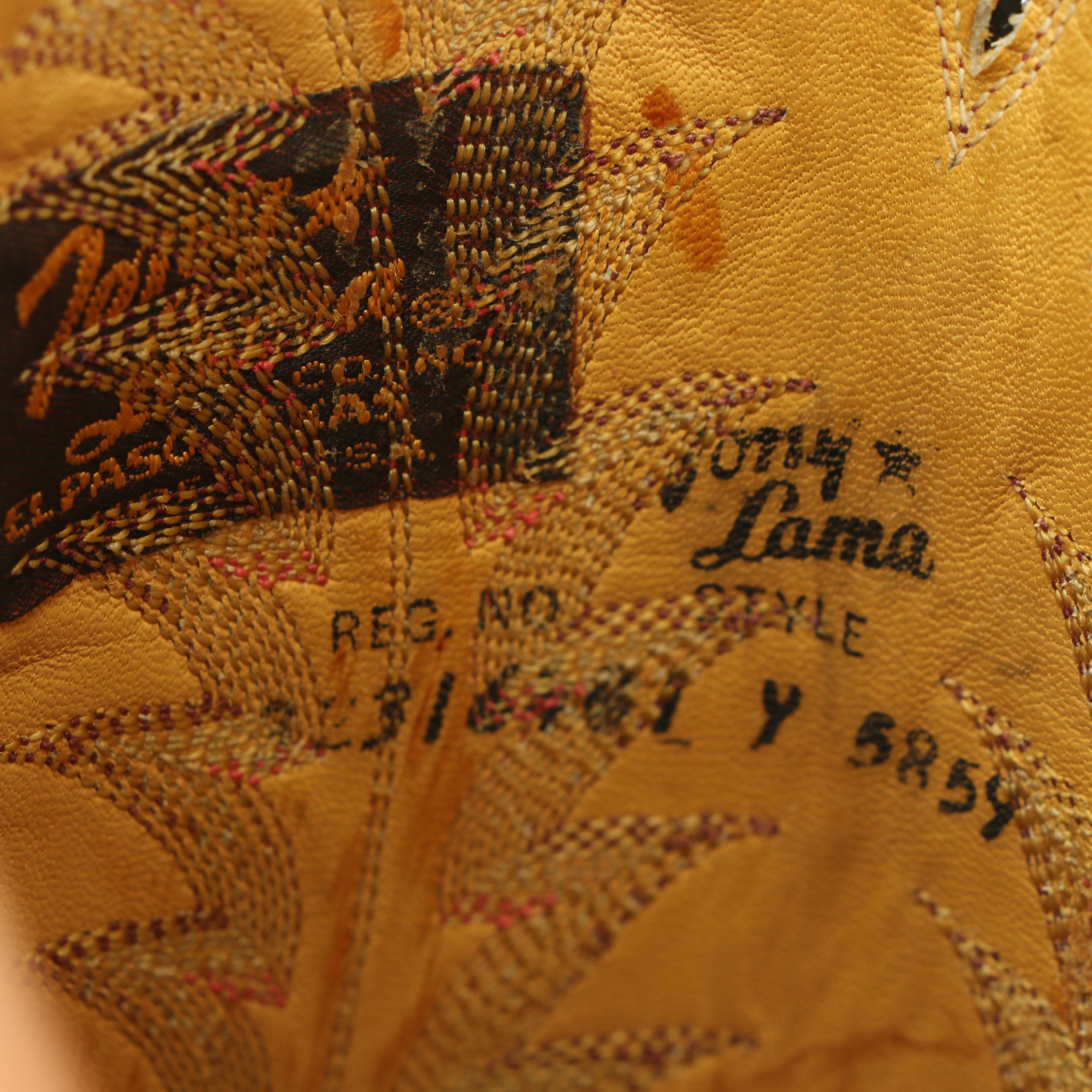 Women's Tony Lama Red Python Snakeskin and Black Leather Western Boots