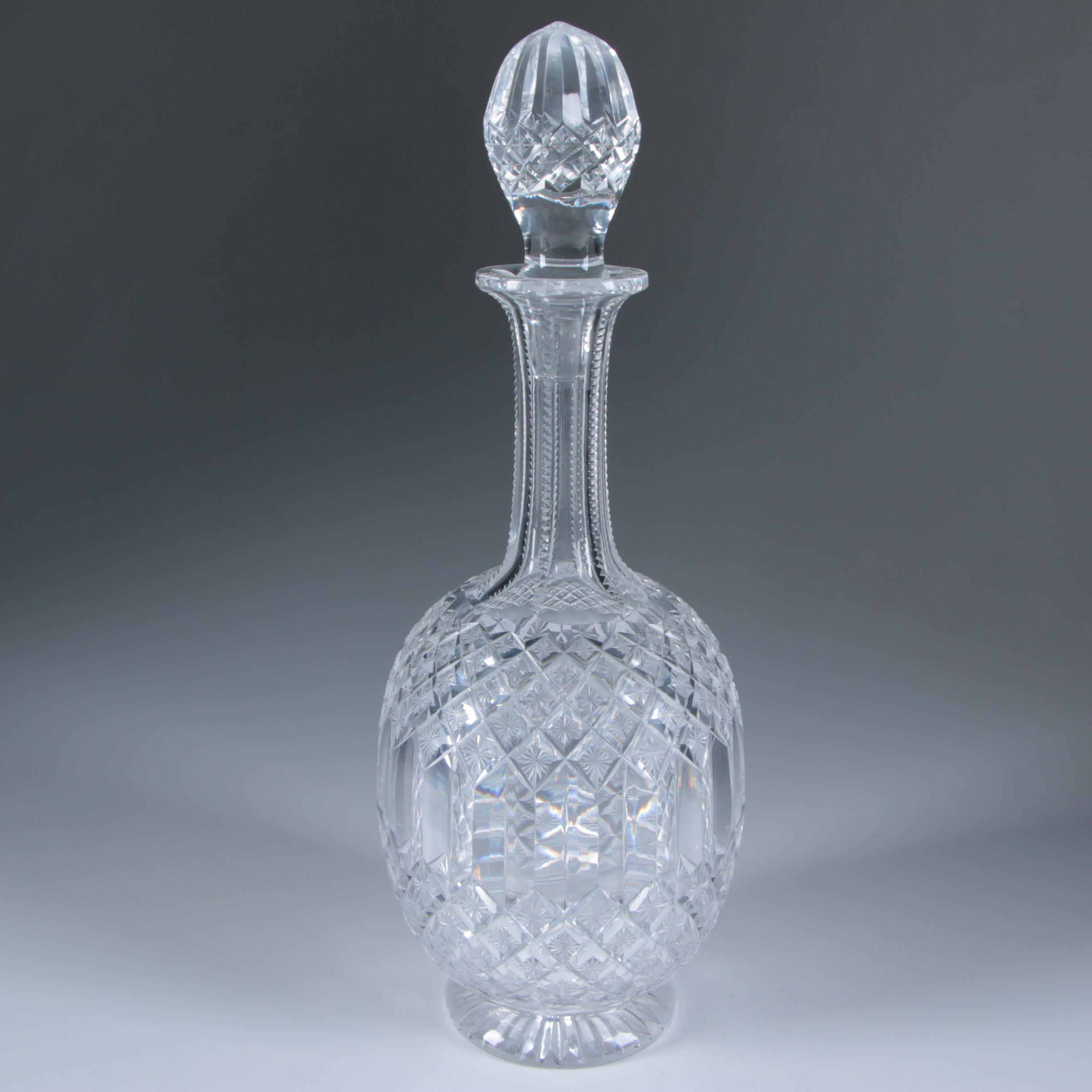 Cut Crystal Decanter Attributed to Libbey