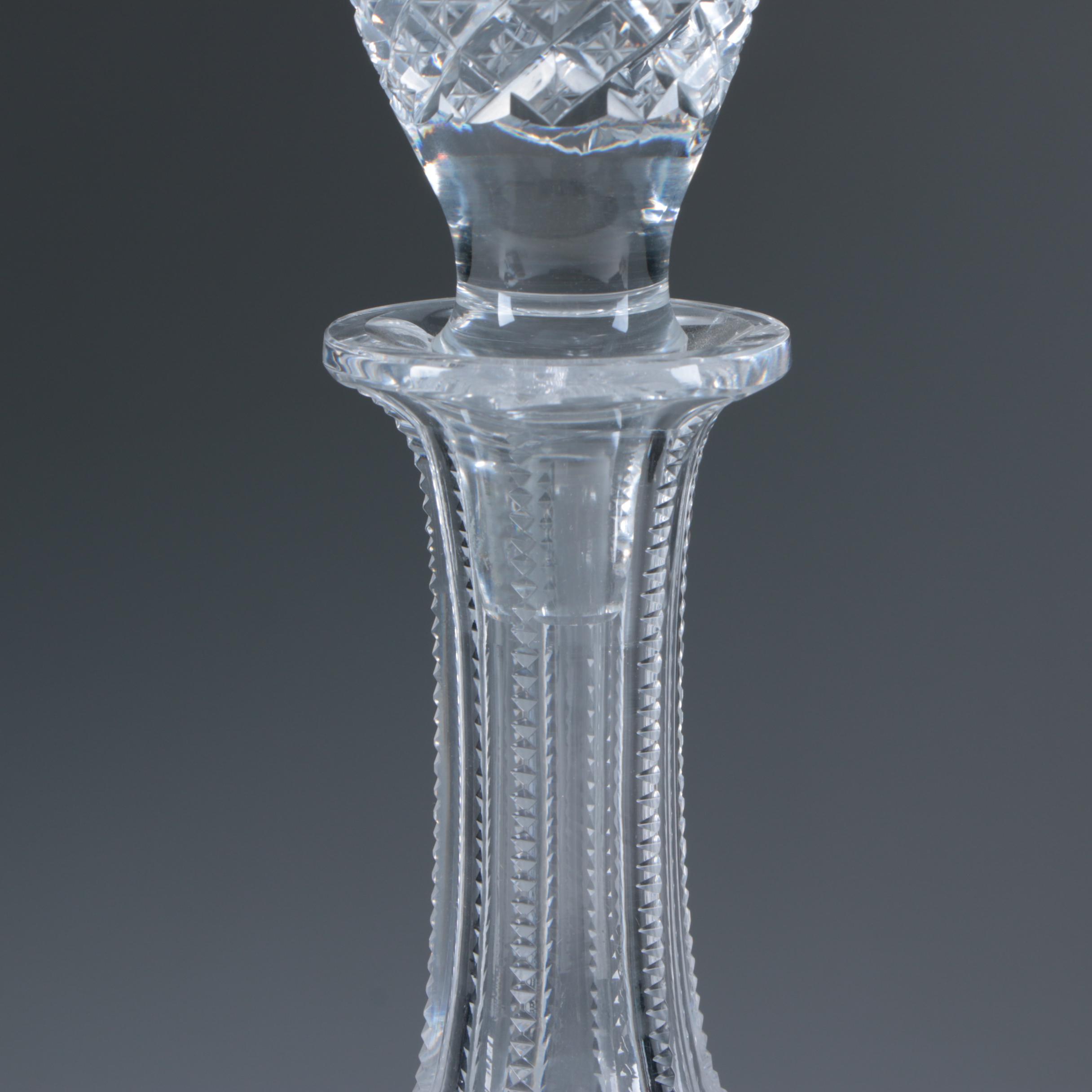 Cut Crystal Decanter Attributed to Libbey