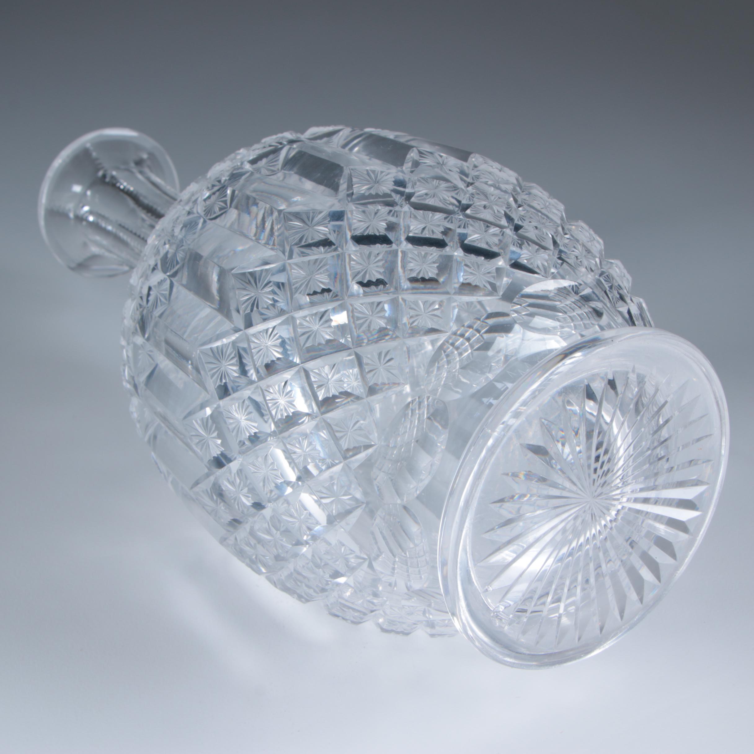 Cut Crystal Decanter Attributed to Libbey