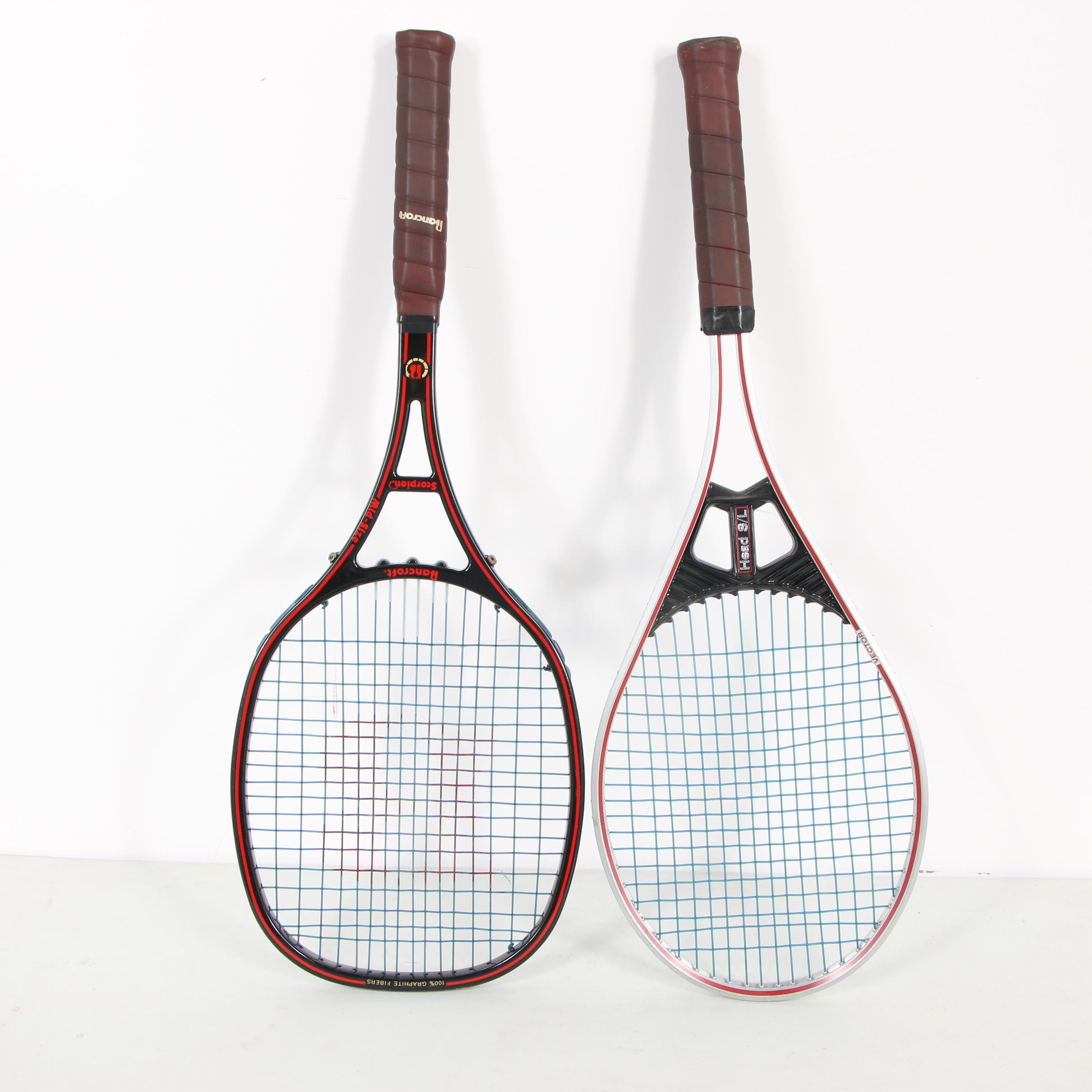 Collection of Vintage Tennis Rackets