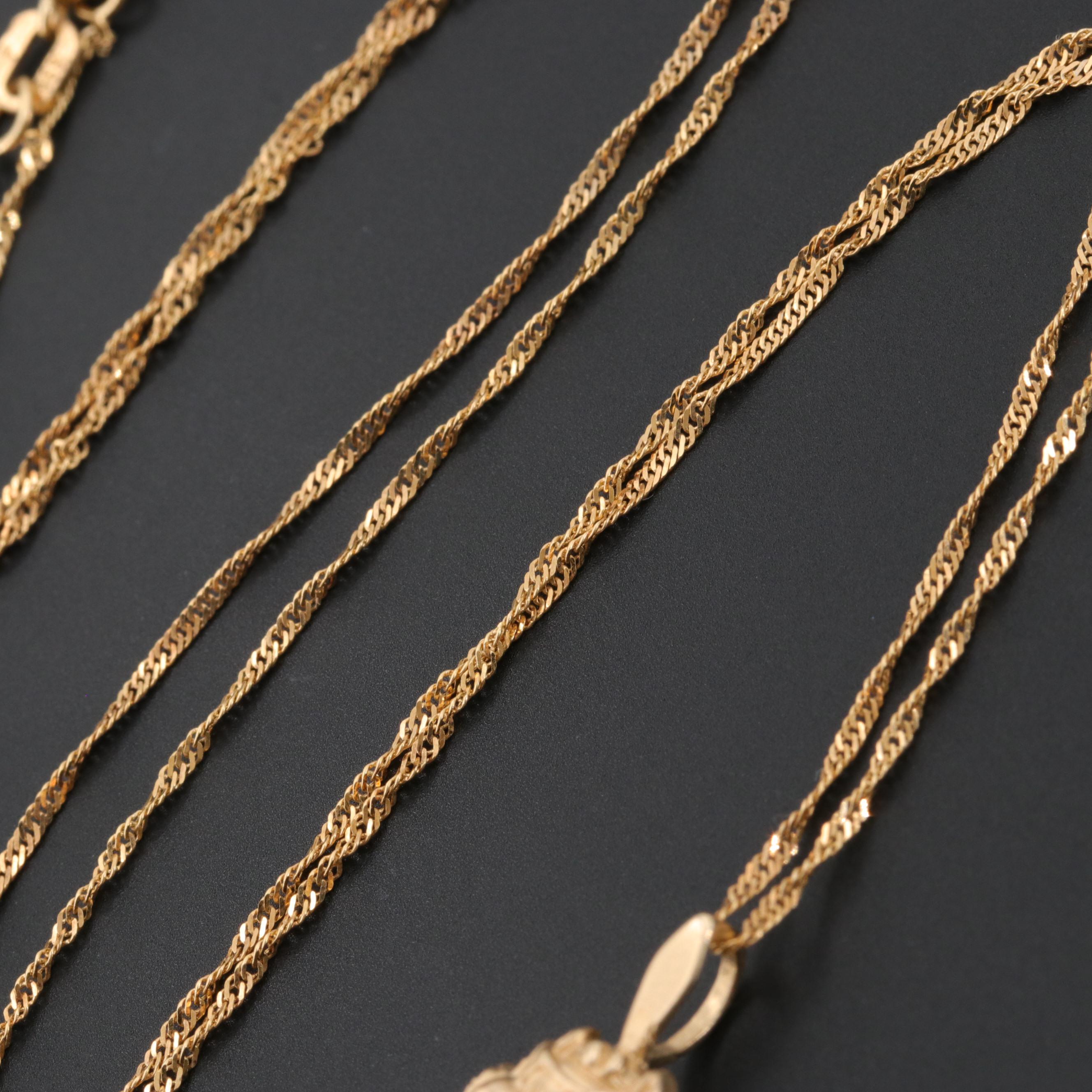 Michael Anthony 14K Yellow Gold "Taz" the Tasmanian Devil Pendant Necklace