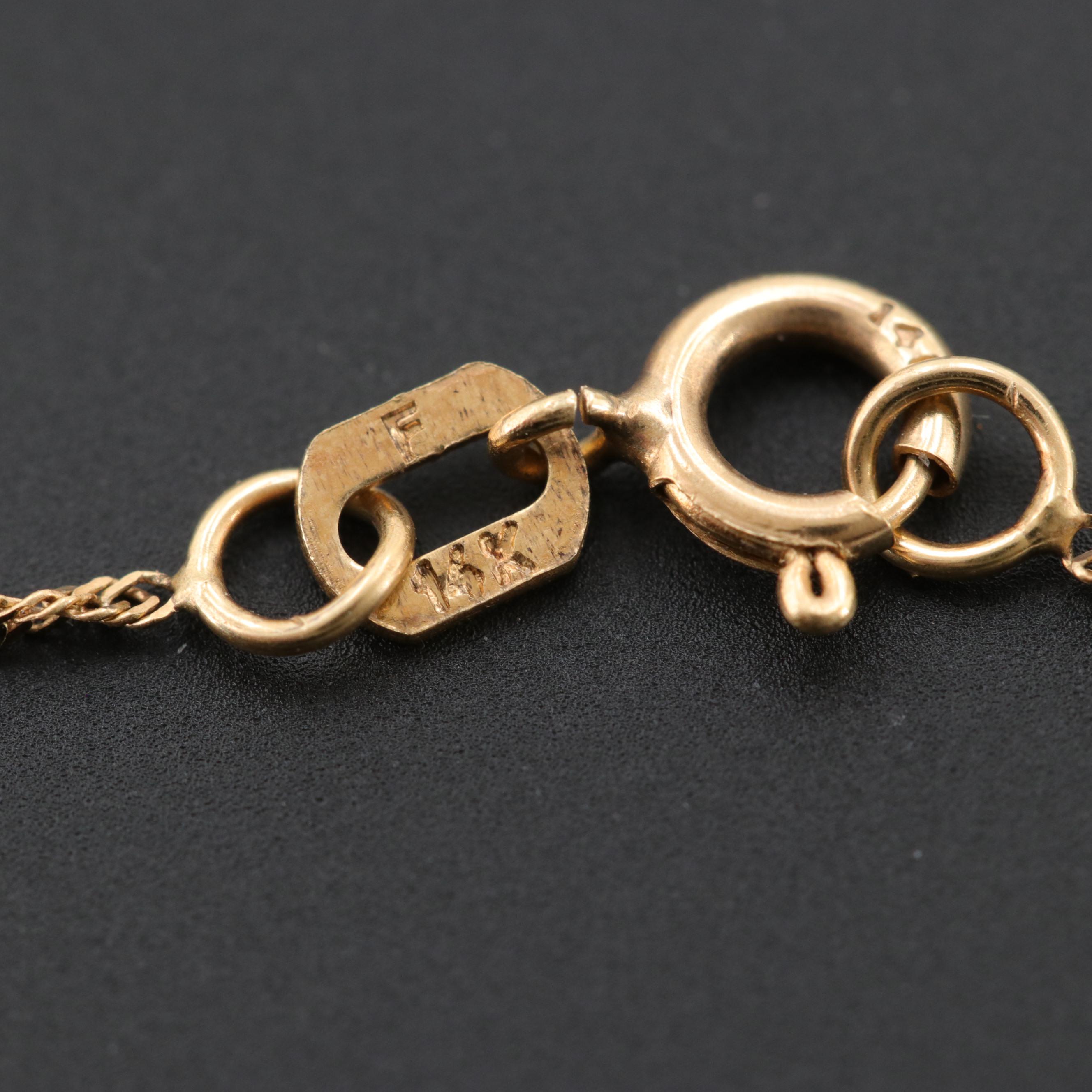 Michael Anthony 14K Yellow Gold "Taz" the Tasmanian Devil Pendant Necklace