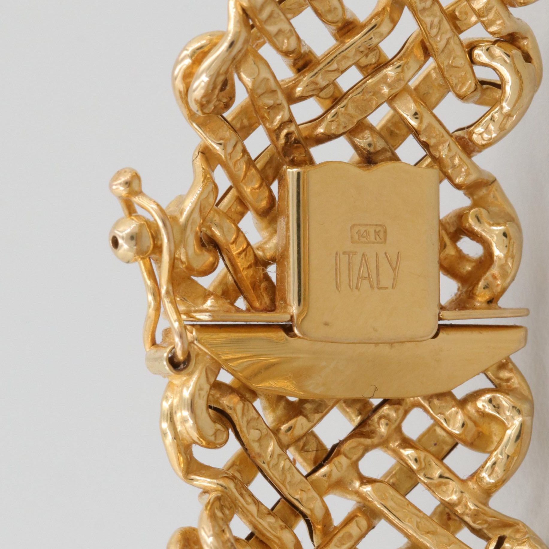 14K Yellow Gold Woven Bracelet