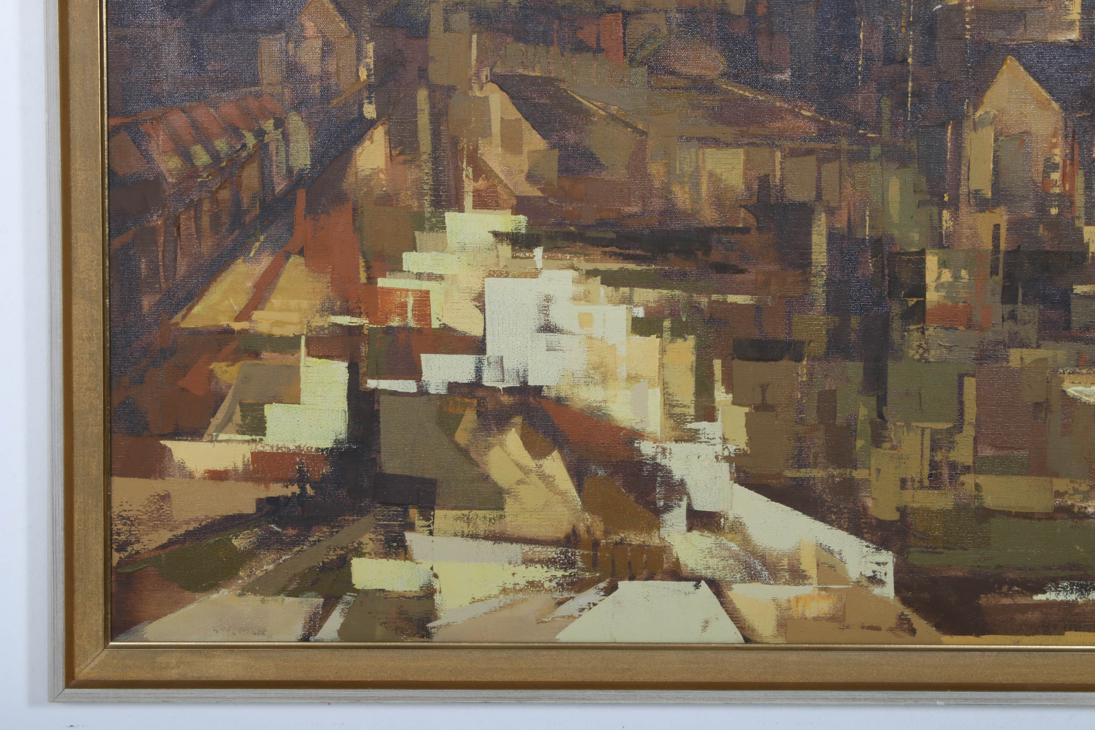 Parker Lee Oil Painting "City on a Canal"