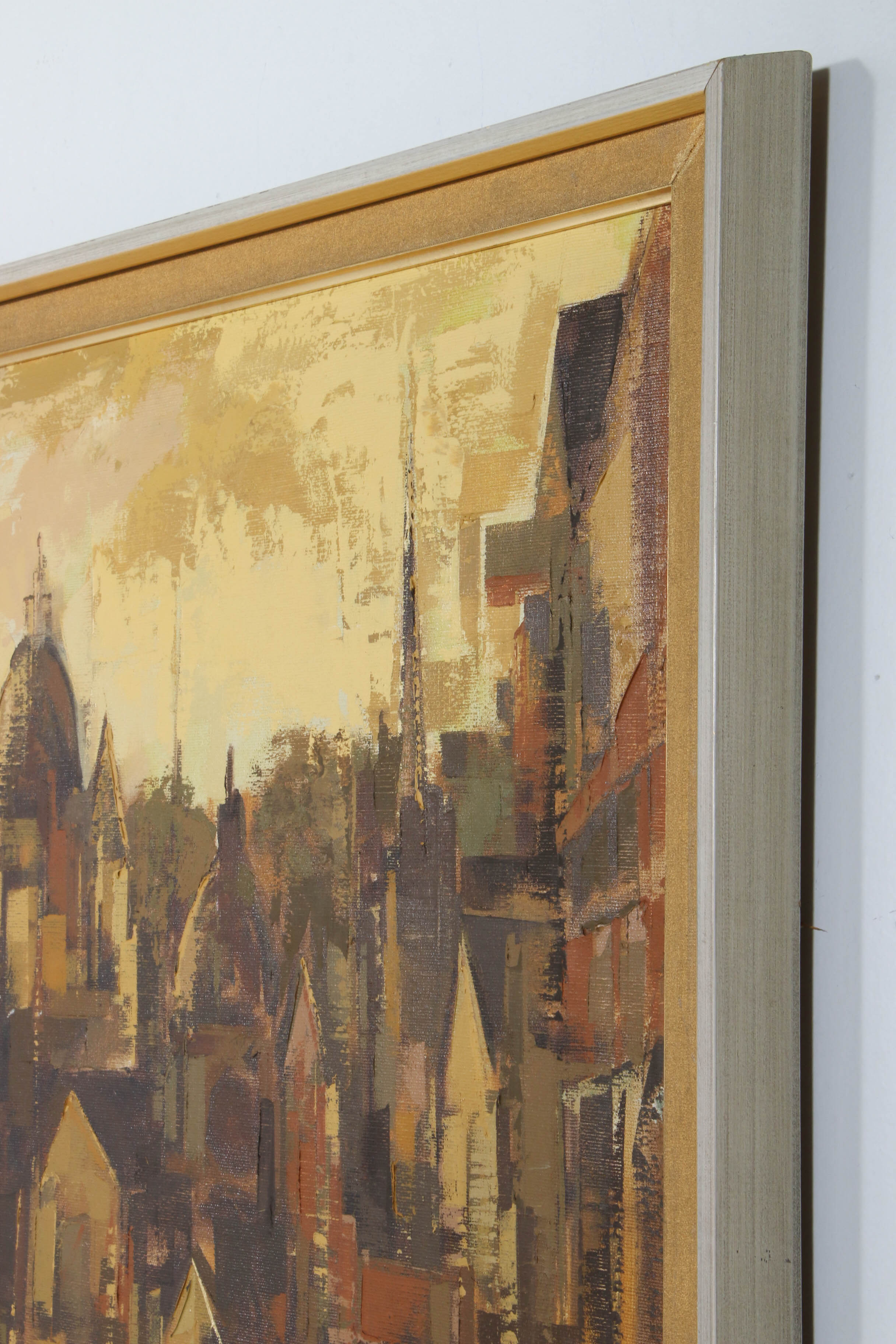 Parker Lee Oil Painting "City on a Canal"