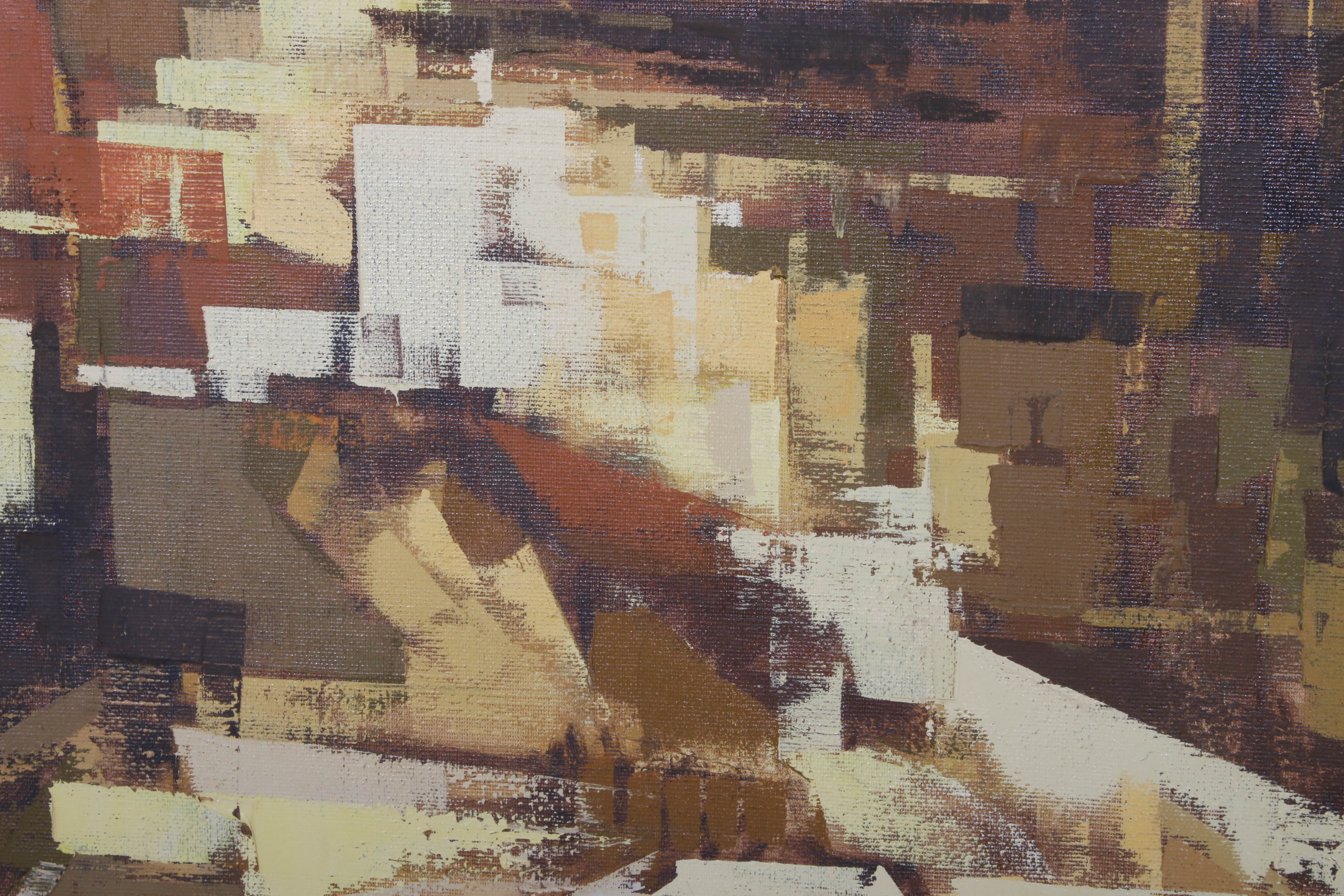 Parker Lee Oil Painting "City on a Canal"