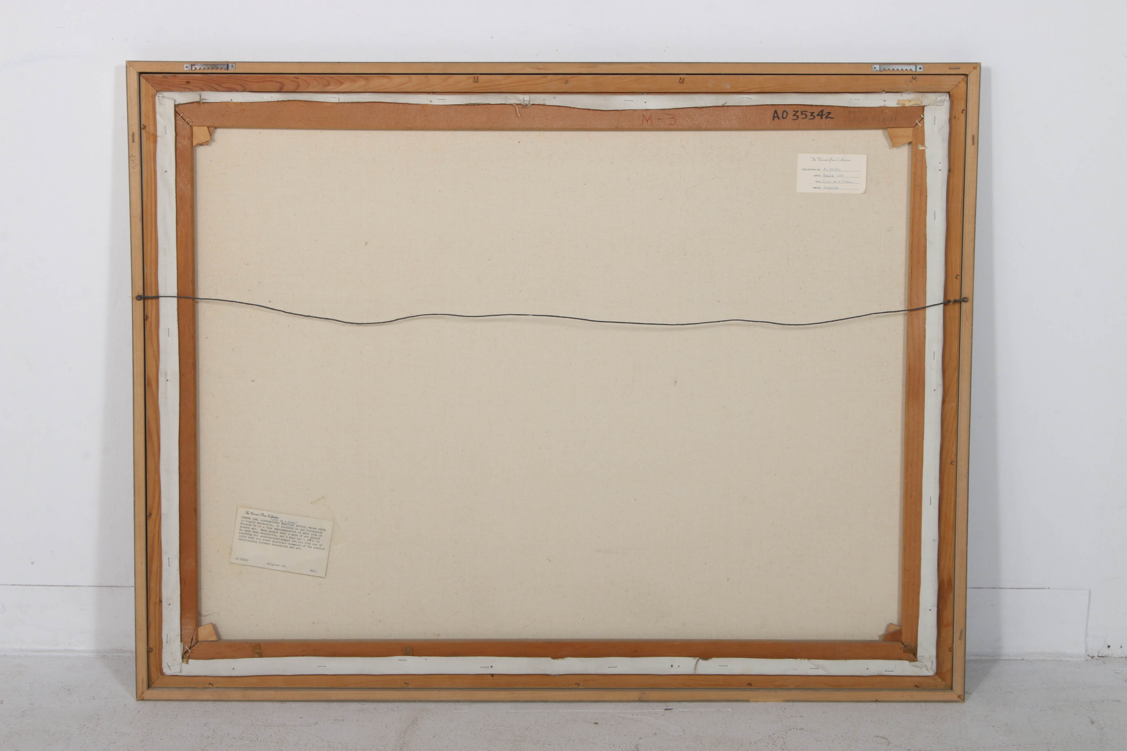 Parker Lee Oil Painting "City on a Canal"