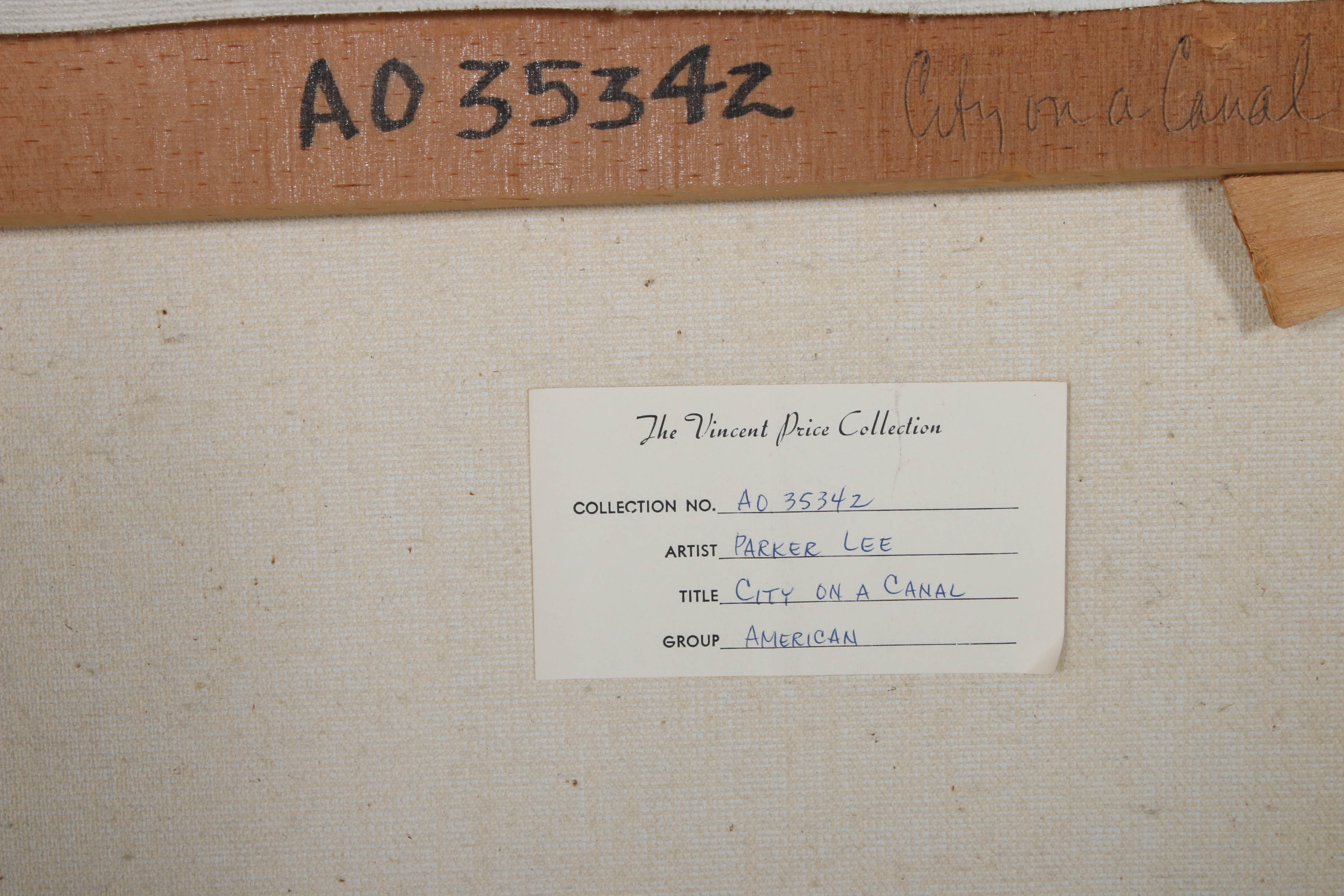 Parker Lee Oil Painting "City on a Canal"