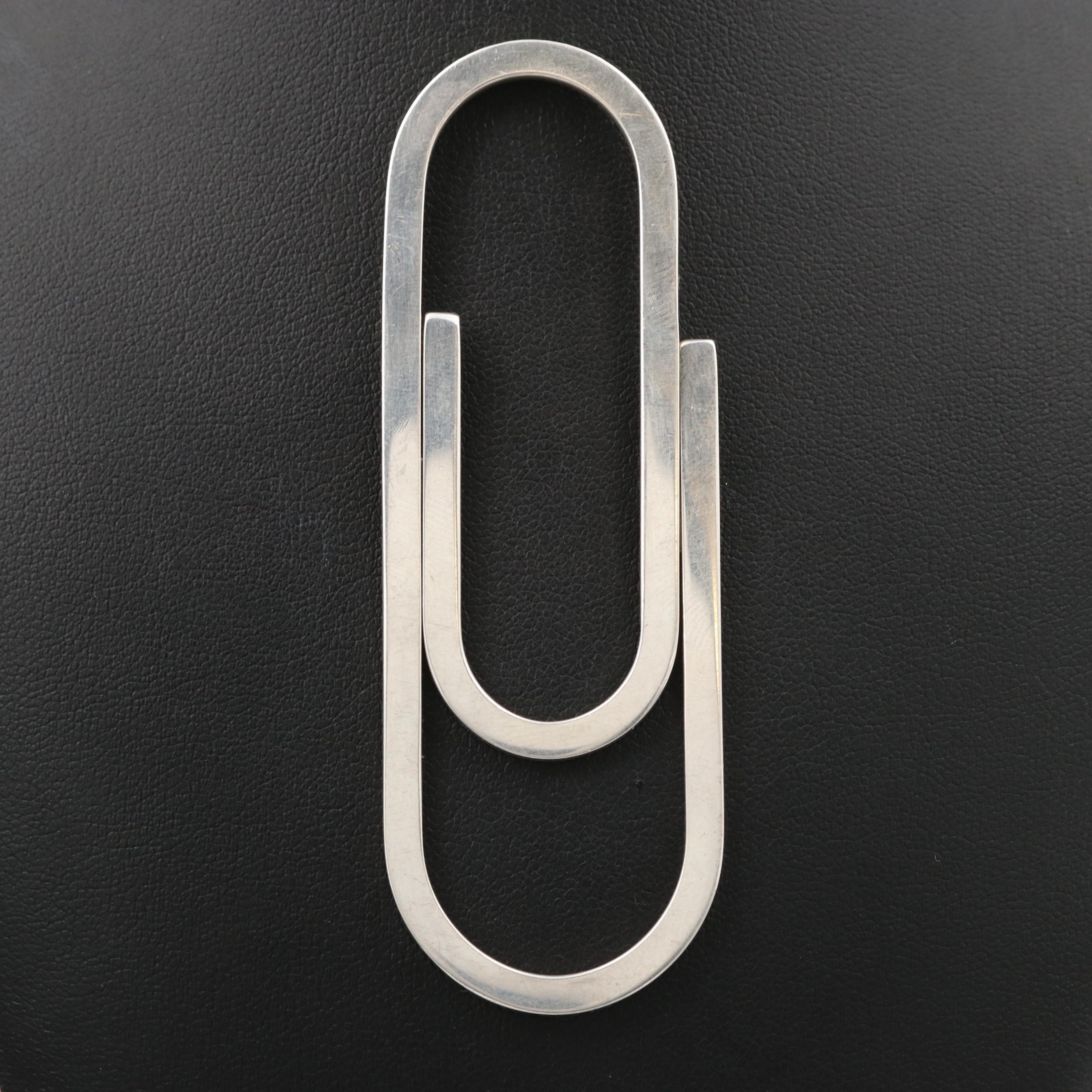 Tiffany & Co. Sterling Silver Paper Clip Shaped Money Clip