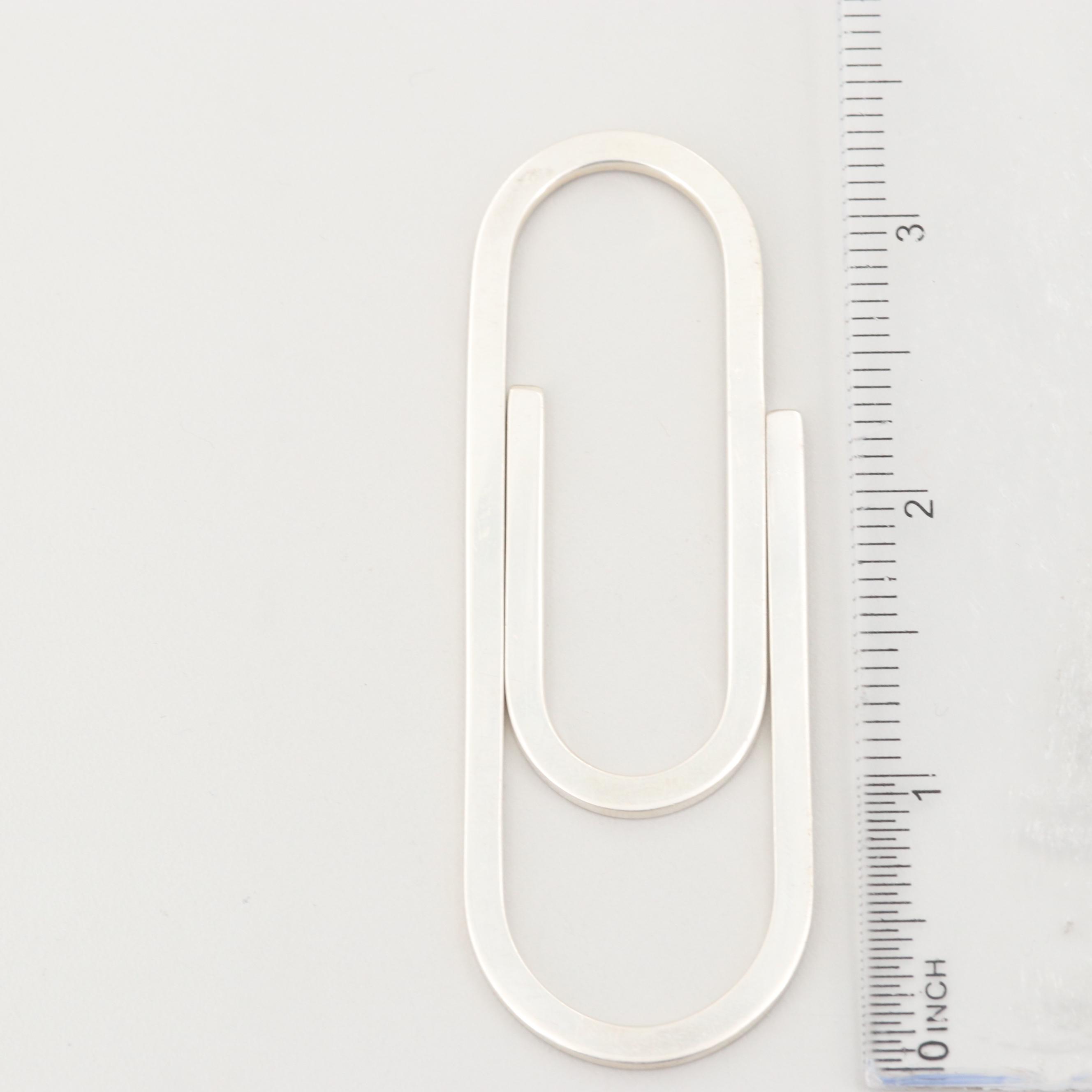 Tiffany & Co. Sterling Silver Paper Clip Shaped Money Clip