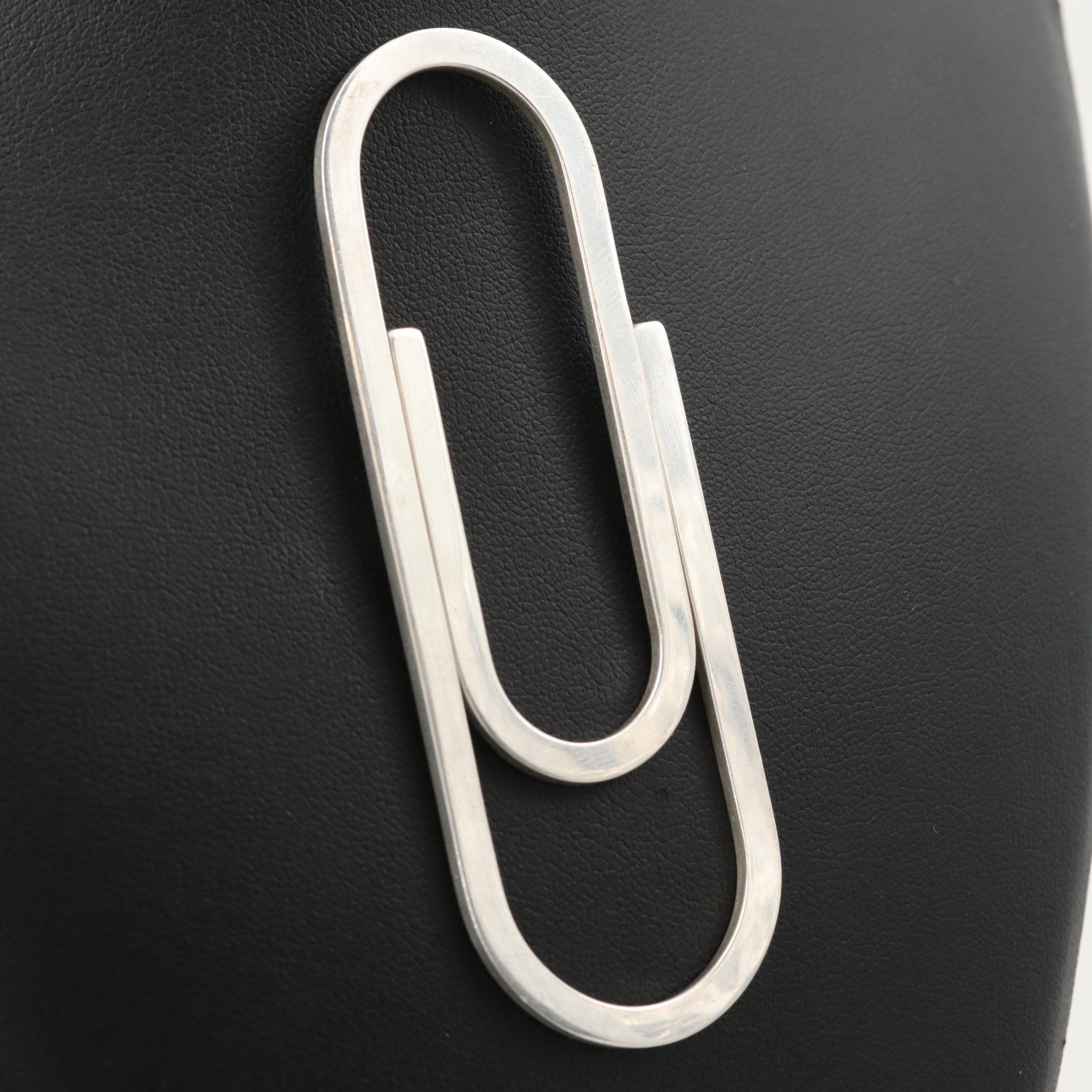 Tiffany & Co. Sterling Silver Paper Clip Shaped Money Clip