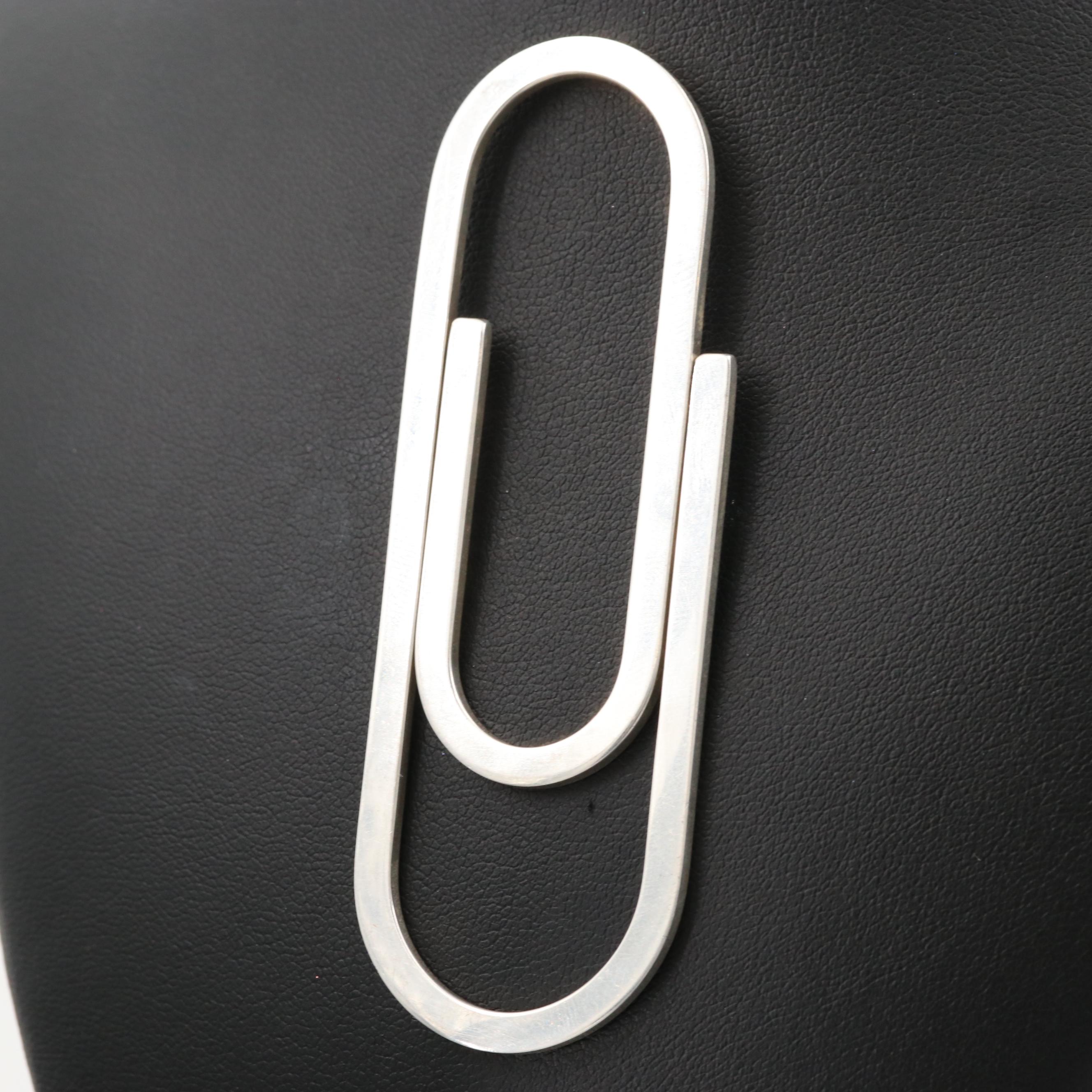 Tiffany & Co. Sterling Silver Paper Clip Shaped Money Clip
