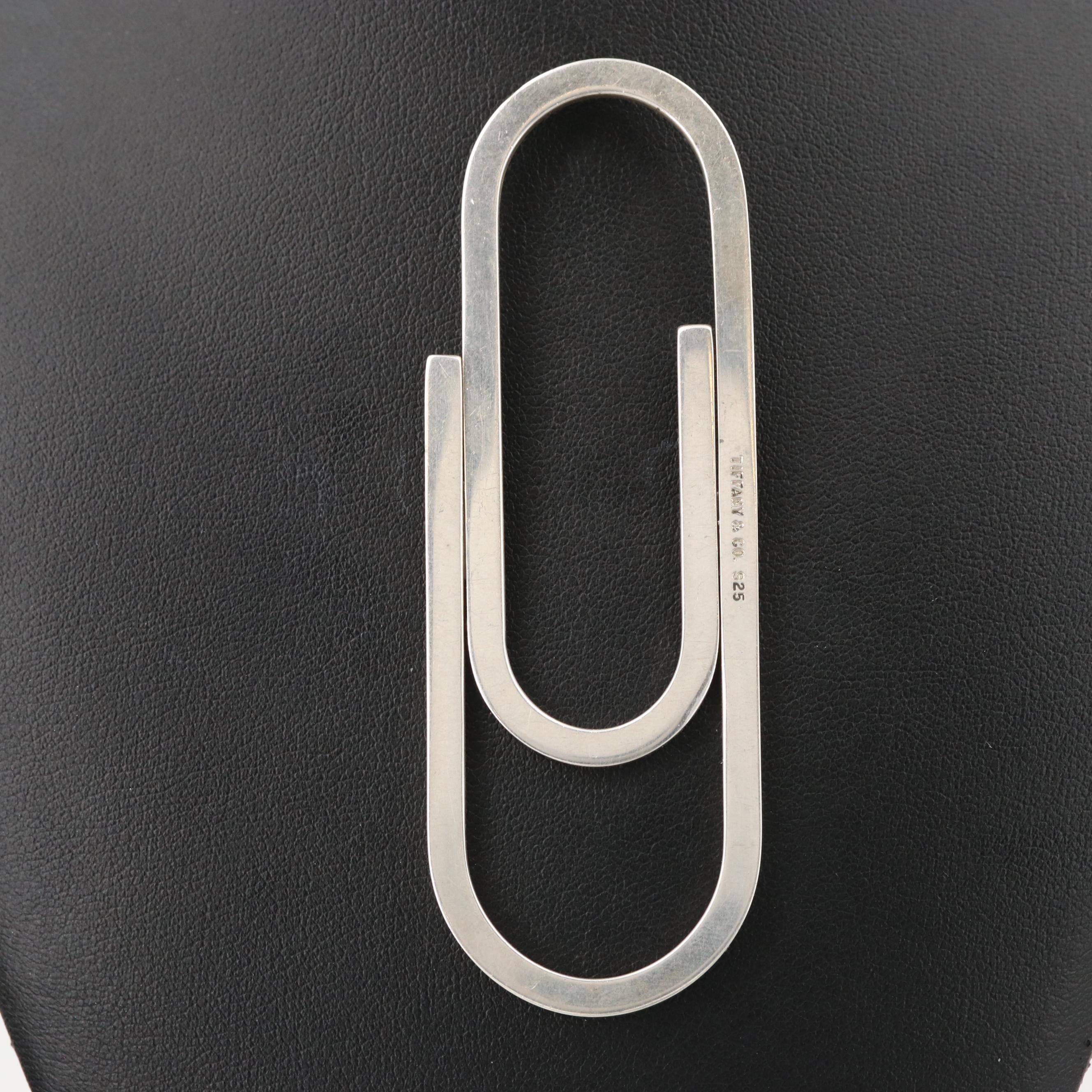 Tiffany & Co. Sterling Silver Paper Clip Shaped Money Clip