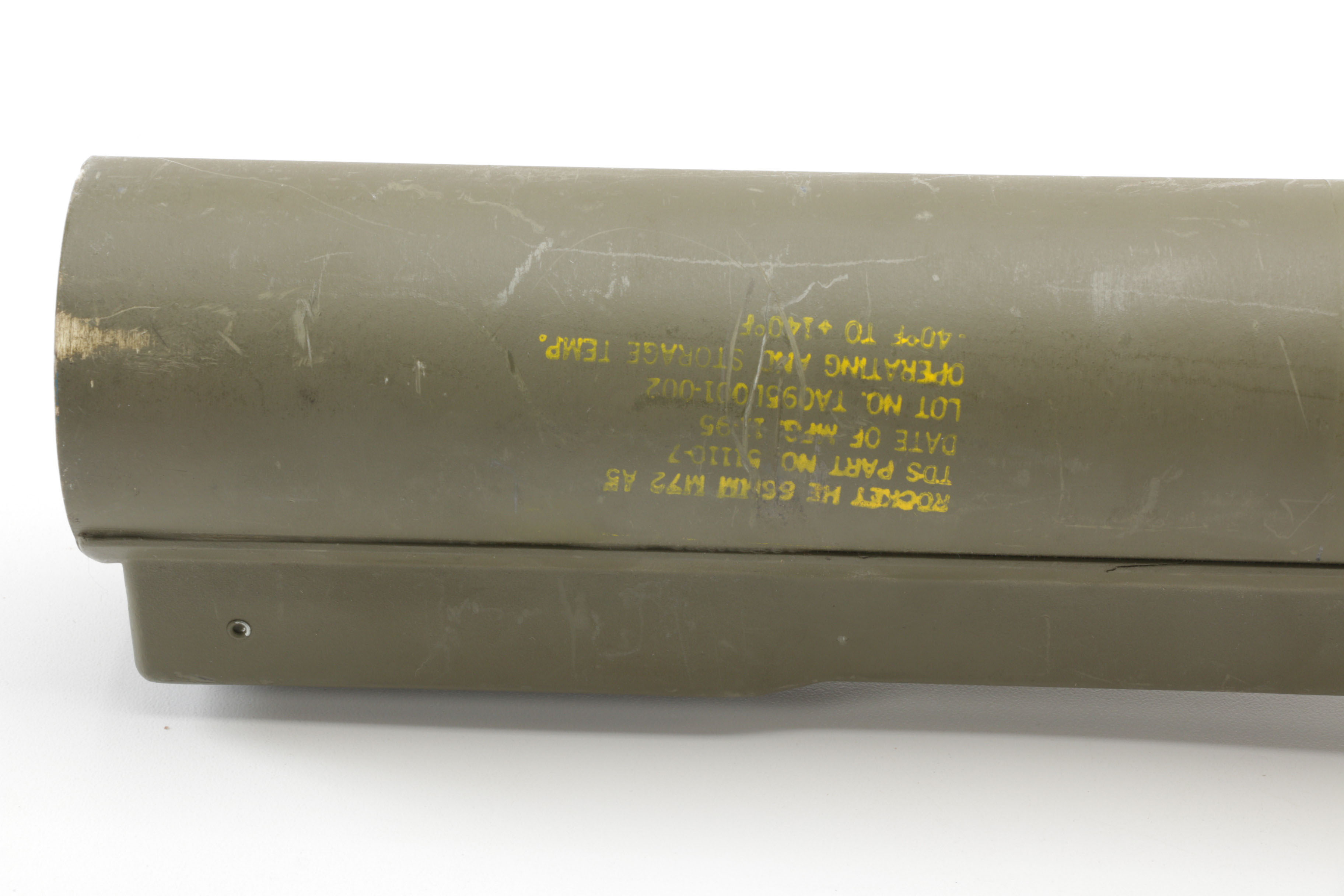 Inert American M72A5 LAW 66mm Single Use Rocket Launcher, 1995