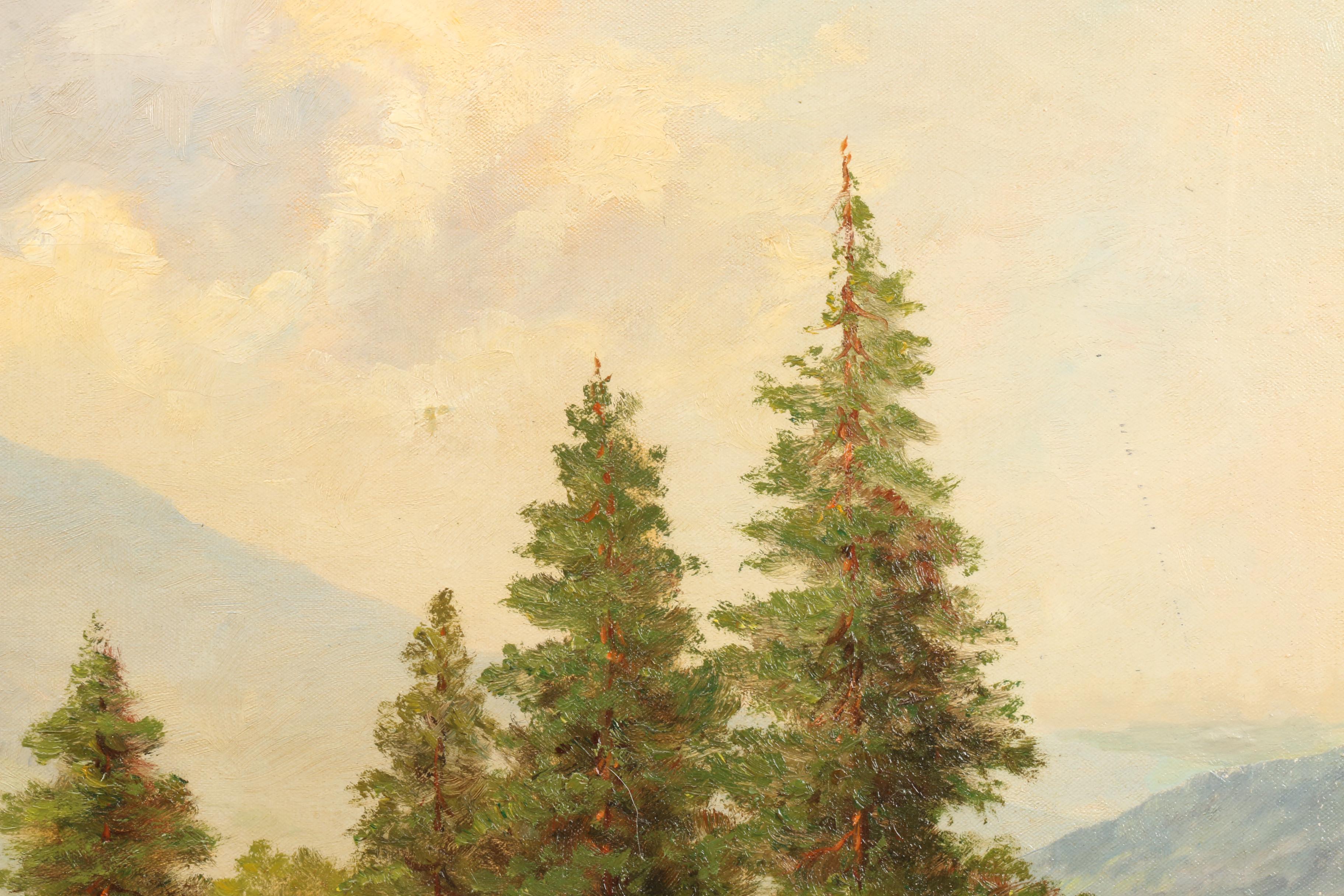 Norman Wilson Mid-Century American Landscape Oil Painting