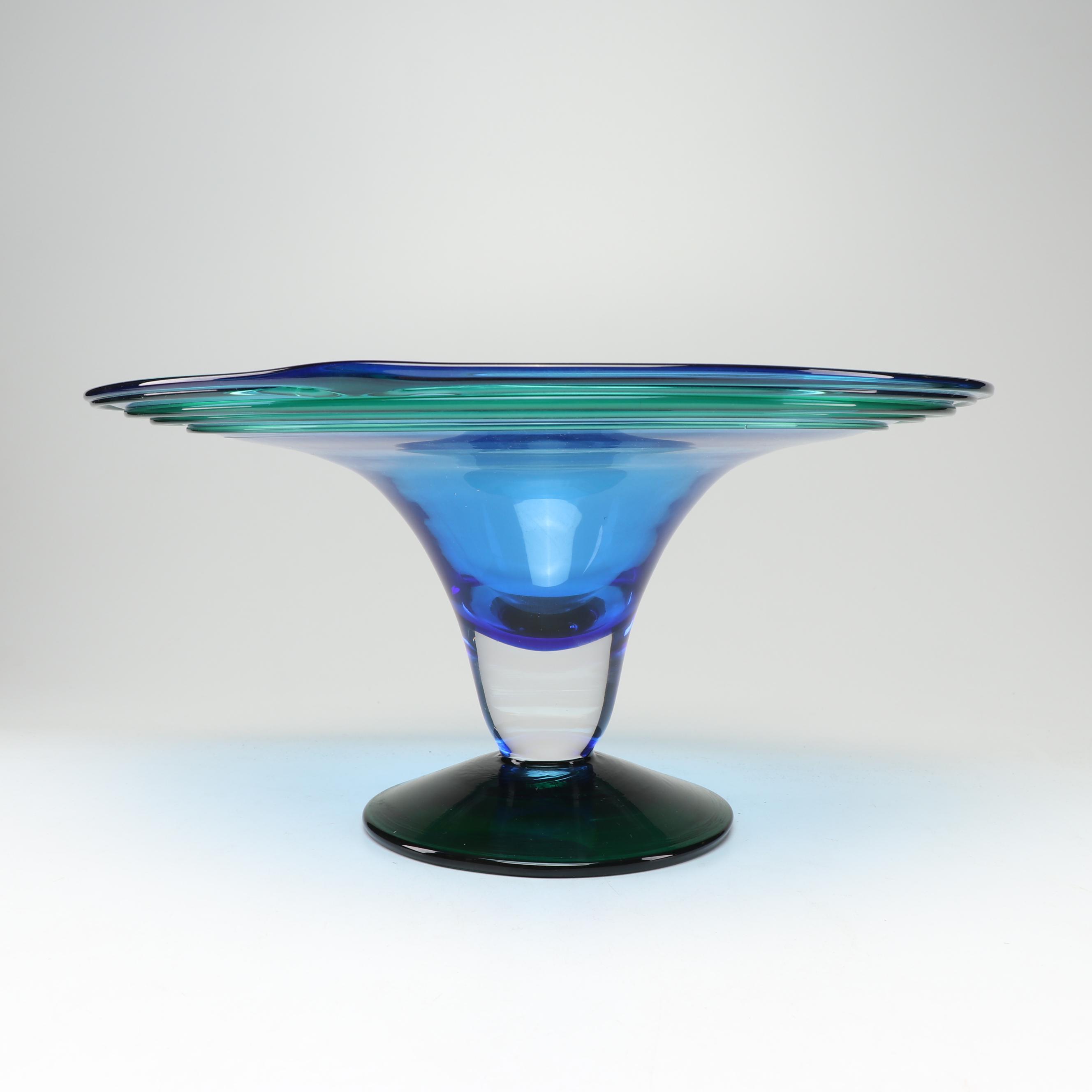 Blenko Art Glass Centerpiece Bowl