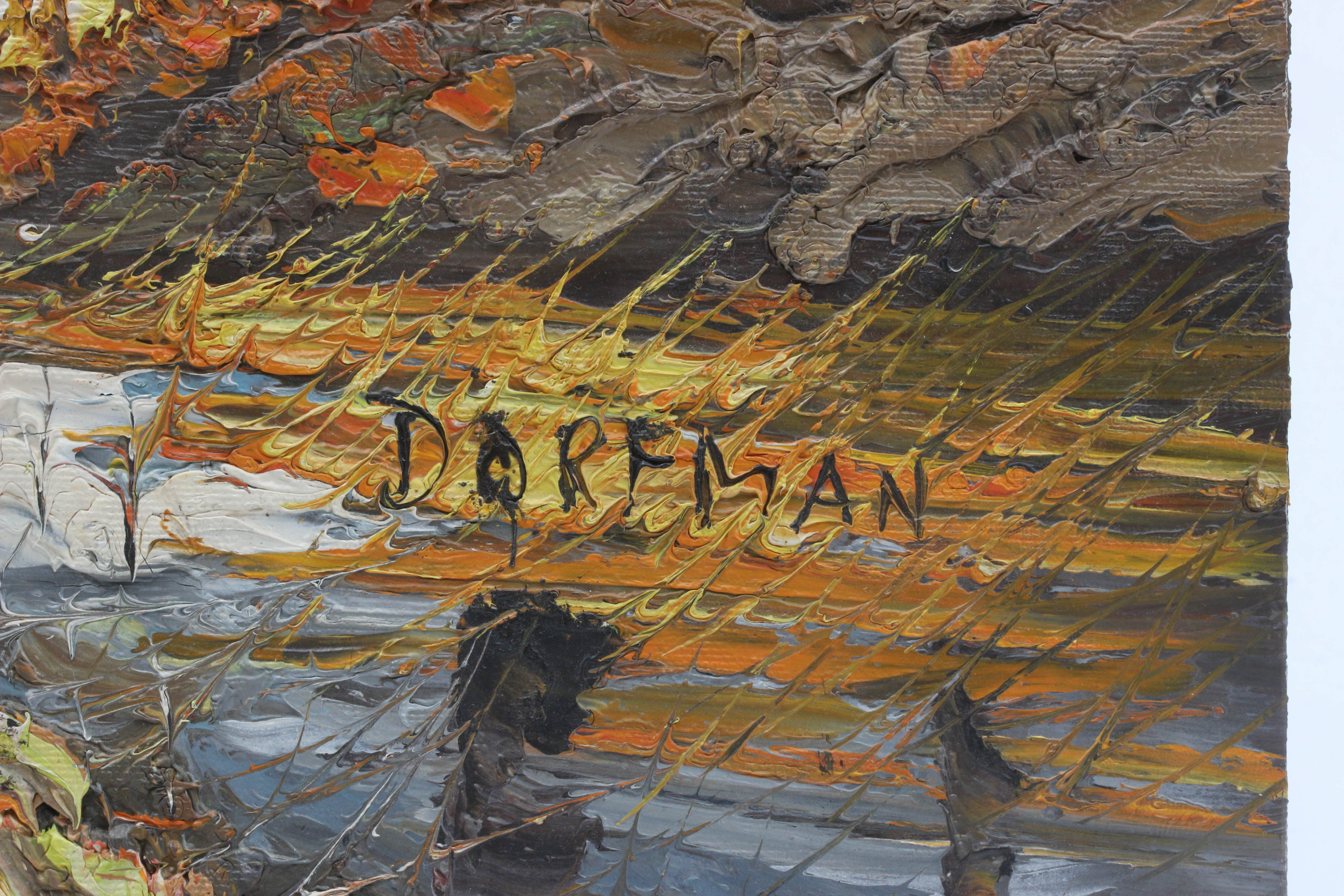 Dorfman Woodland Cabin Oil Painting