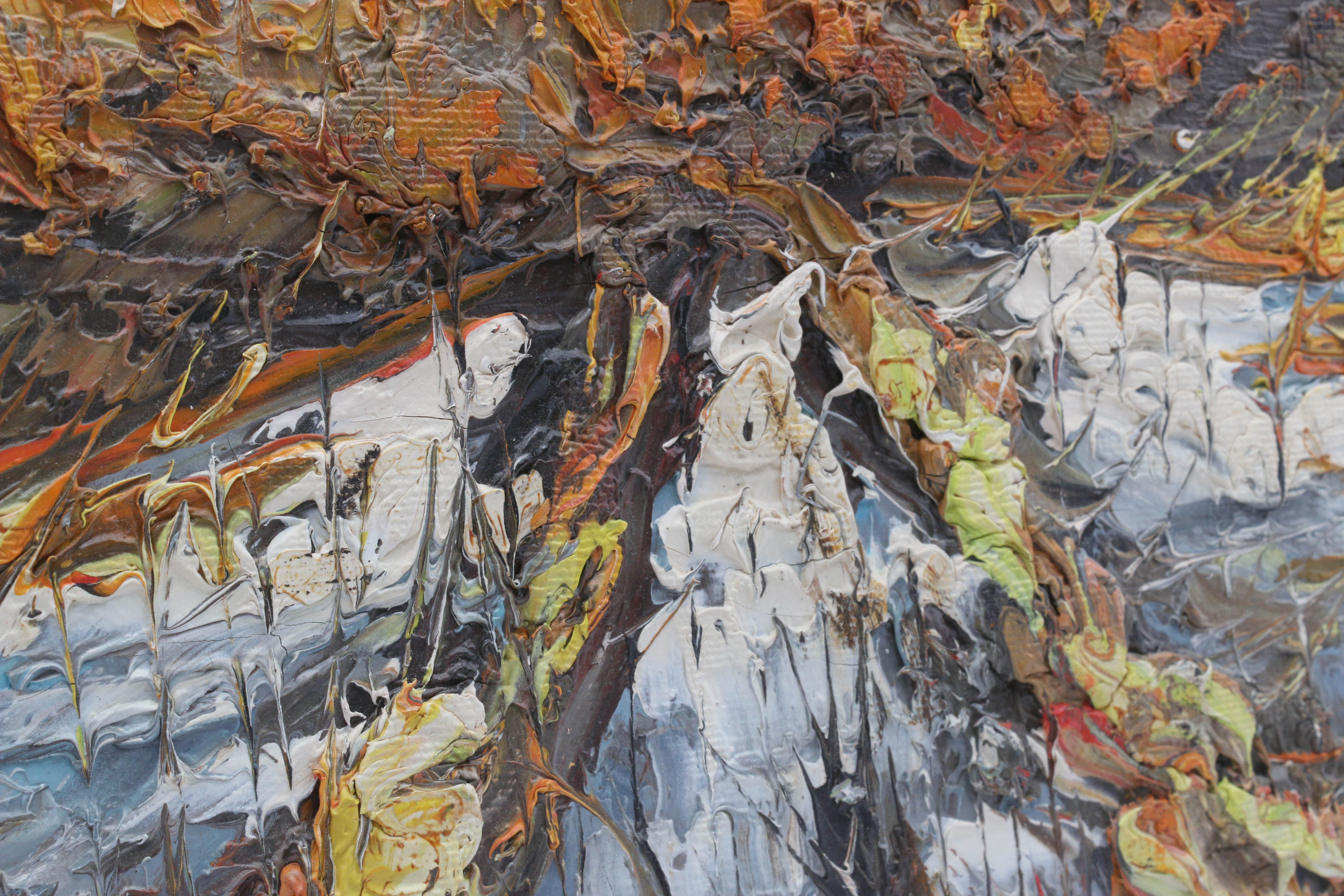 Dorfman Woodland Cabin Oil Painting