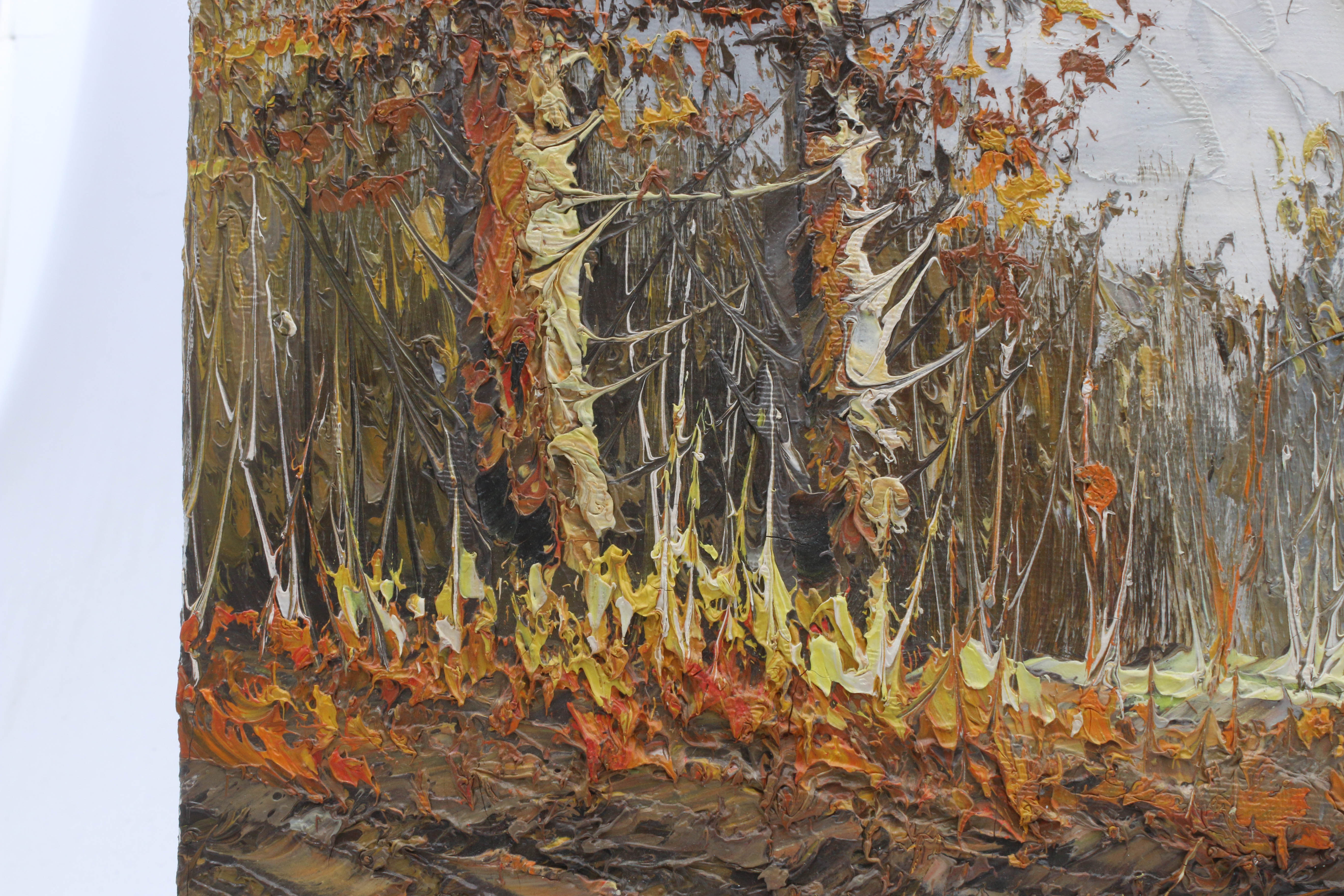 Dorfman Woodland Cabin Oil Painting