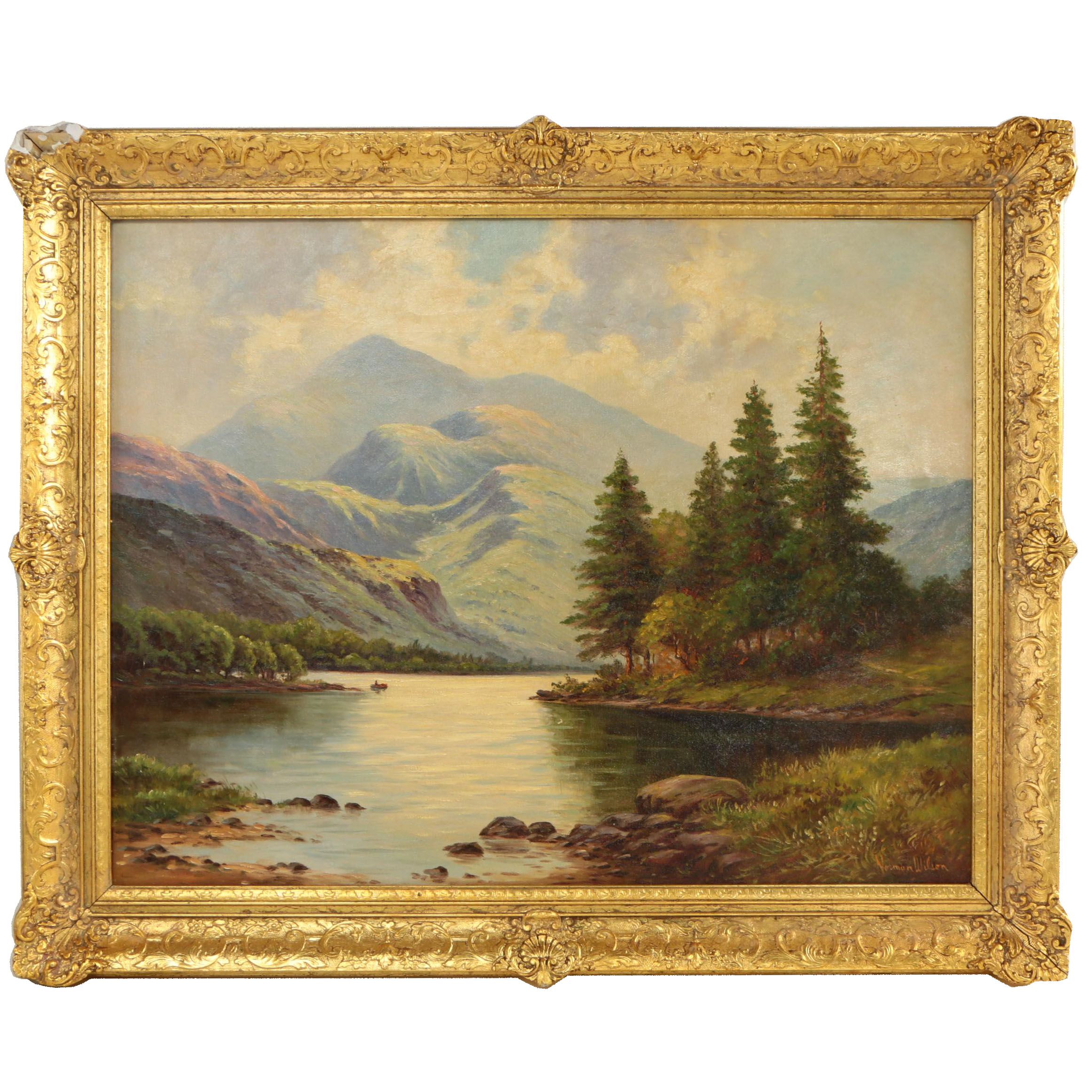 Norman Wilson Mid-Century American Landscape Oil Painting