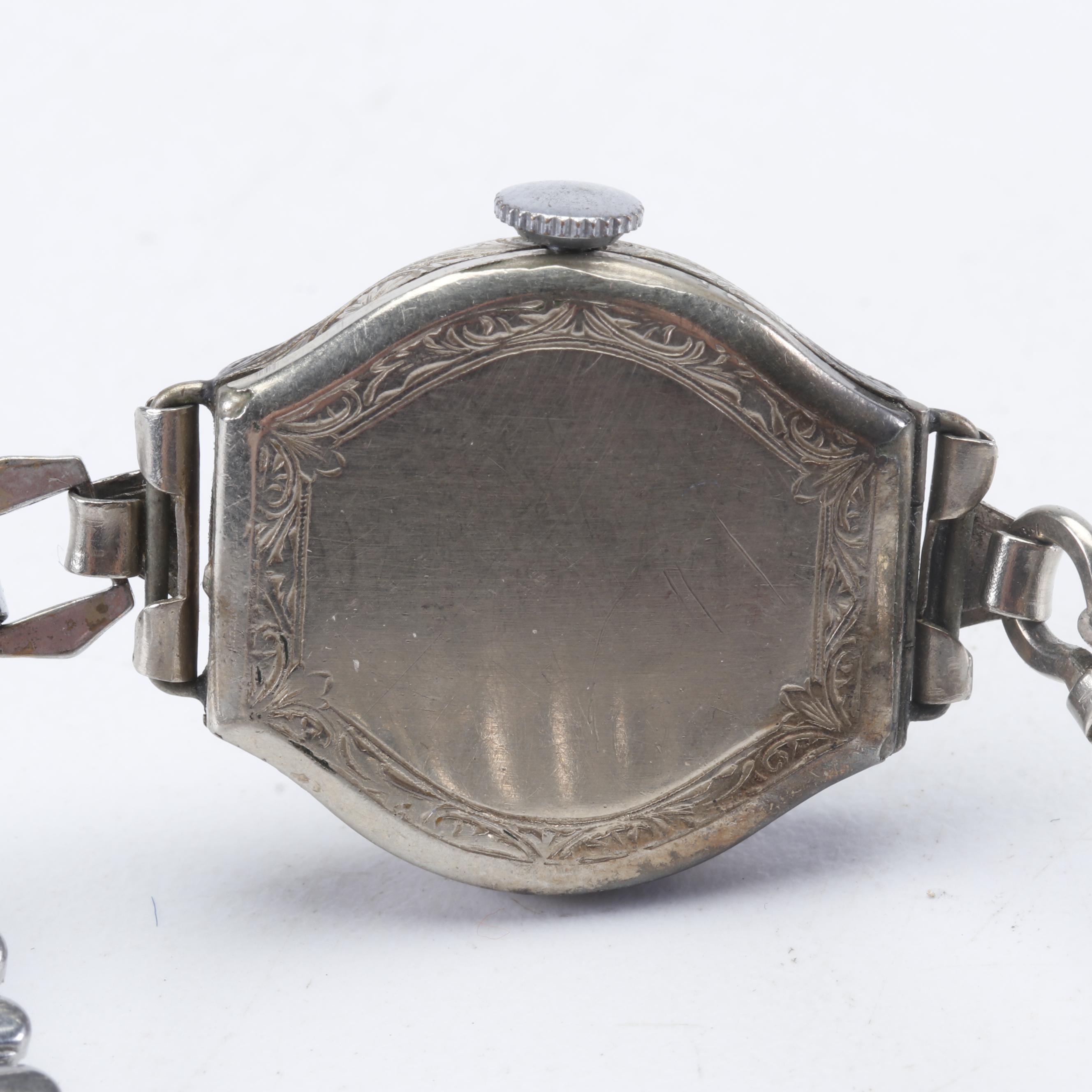 Vintage 14K White Gold Girard-Perregaux Case and Gold Filled Wrist Watches