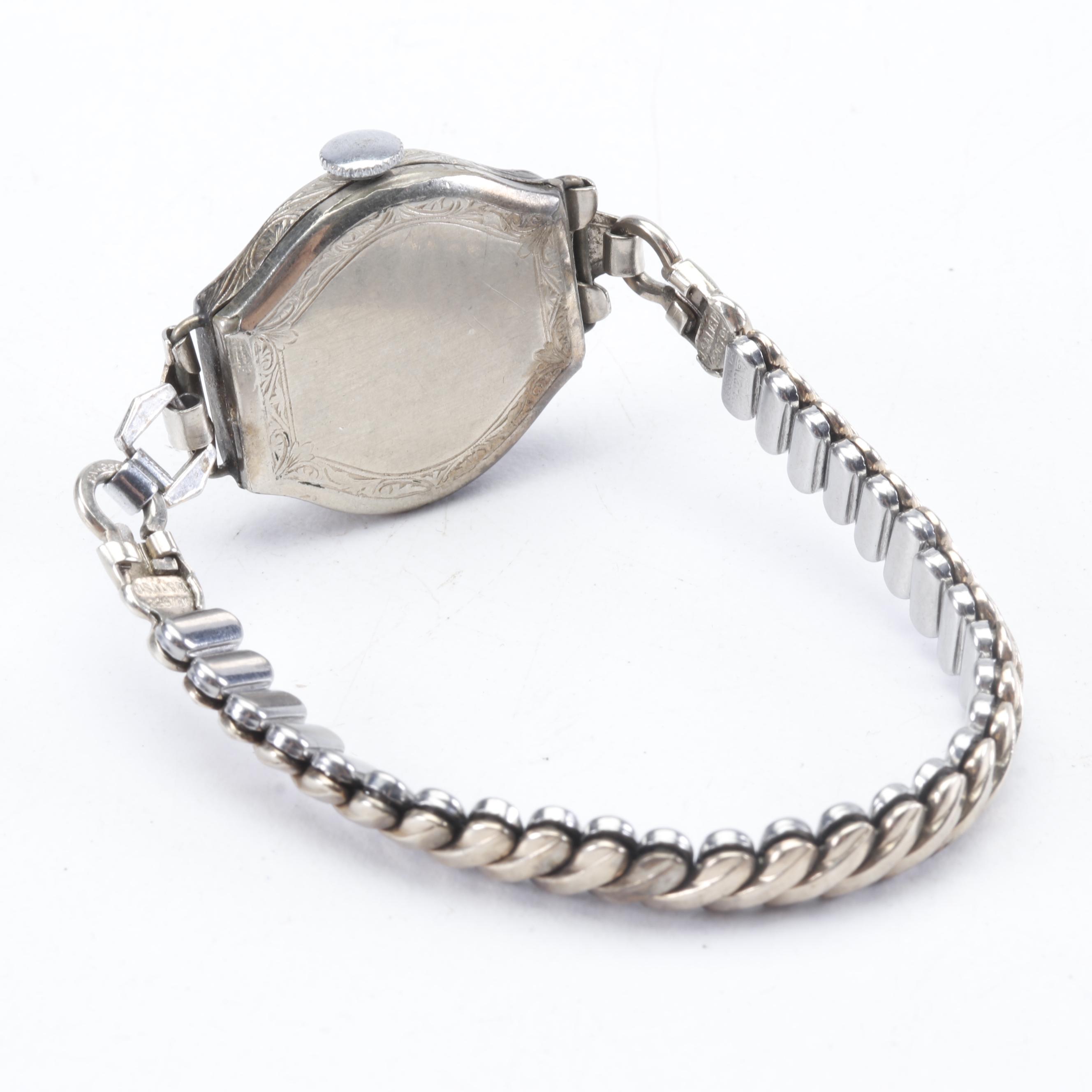 Vintage 14K White Gold Girard-Perregaux Case and Gold Filled Wrist Watches