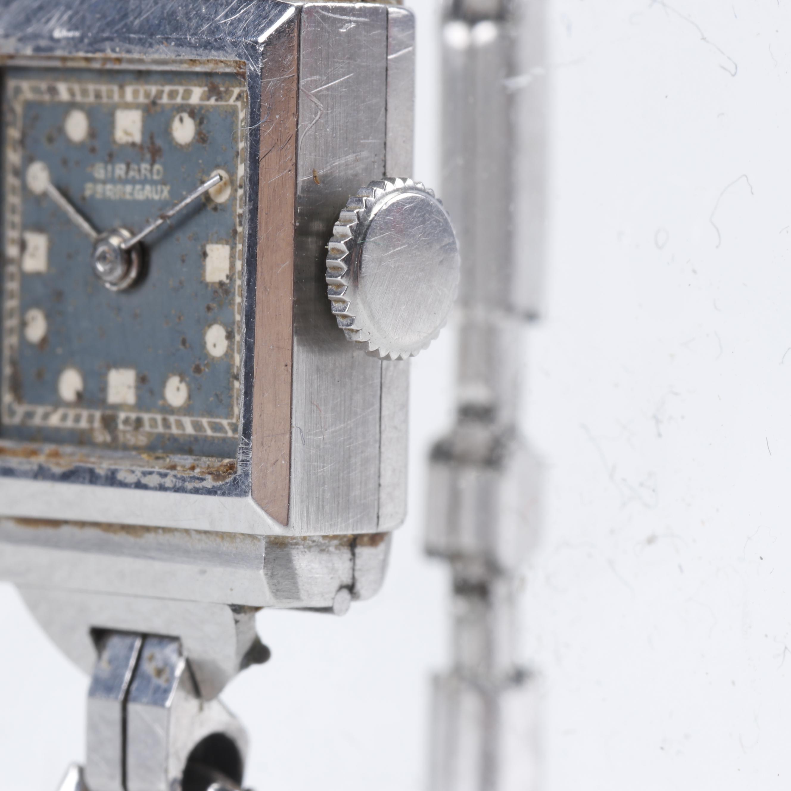 Vintage 14K White Gold Girard-Perregaux Case and Gold Filled Wrist Watches