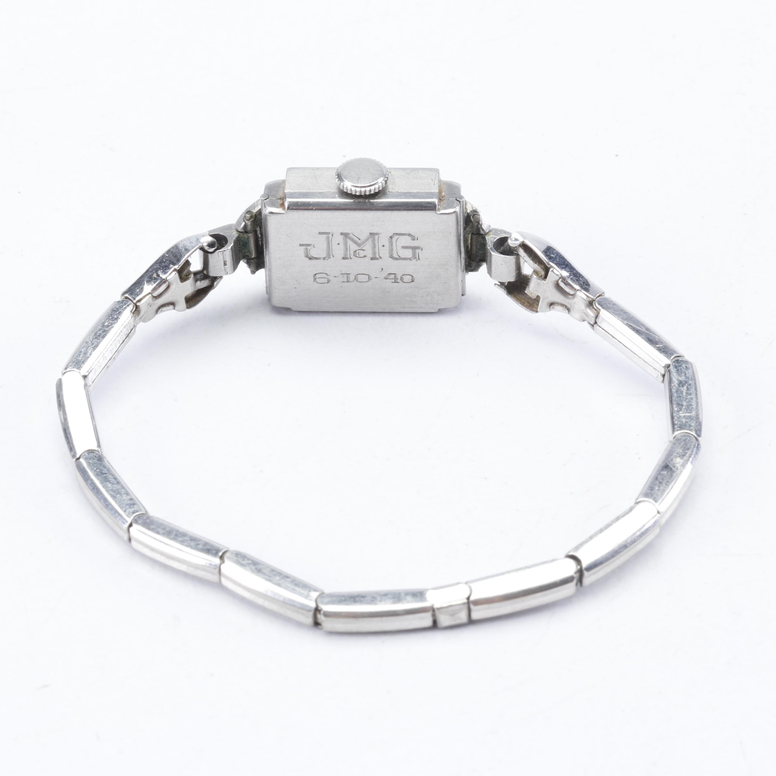 Vintage 14K White Gold Girard-Perregaux Case and Gold Filled Wrist Watches