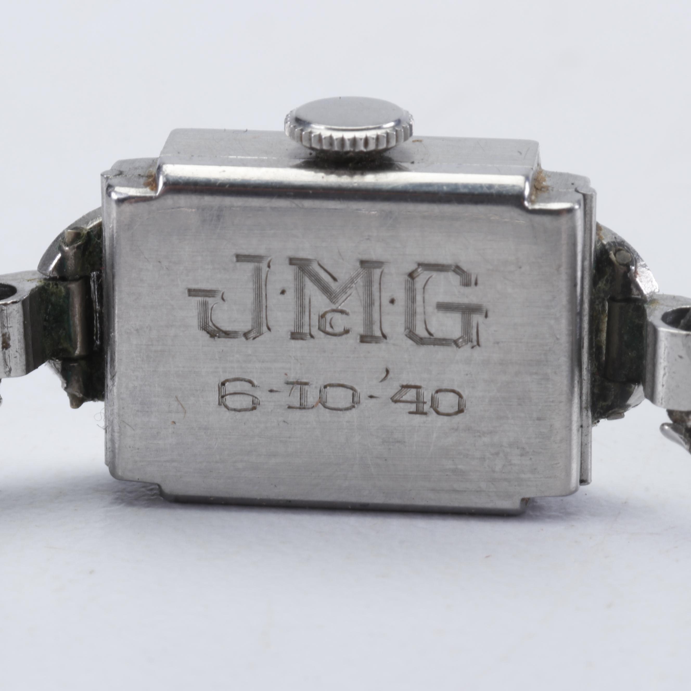 Vintage 14K White Gold Girard-Perregaux Case and Gold Filled Wrist Watches