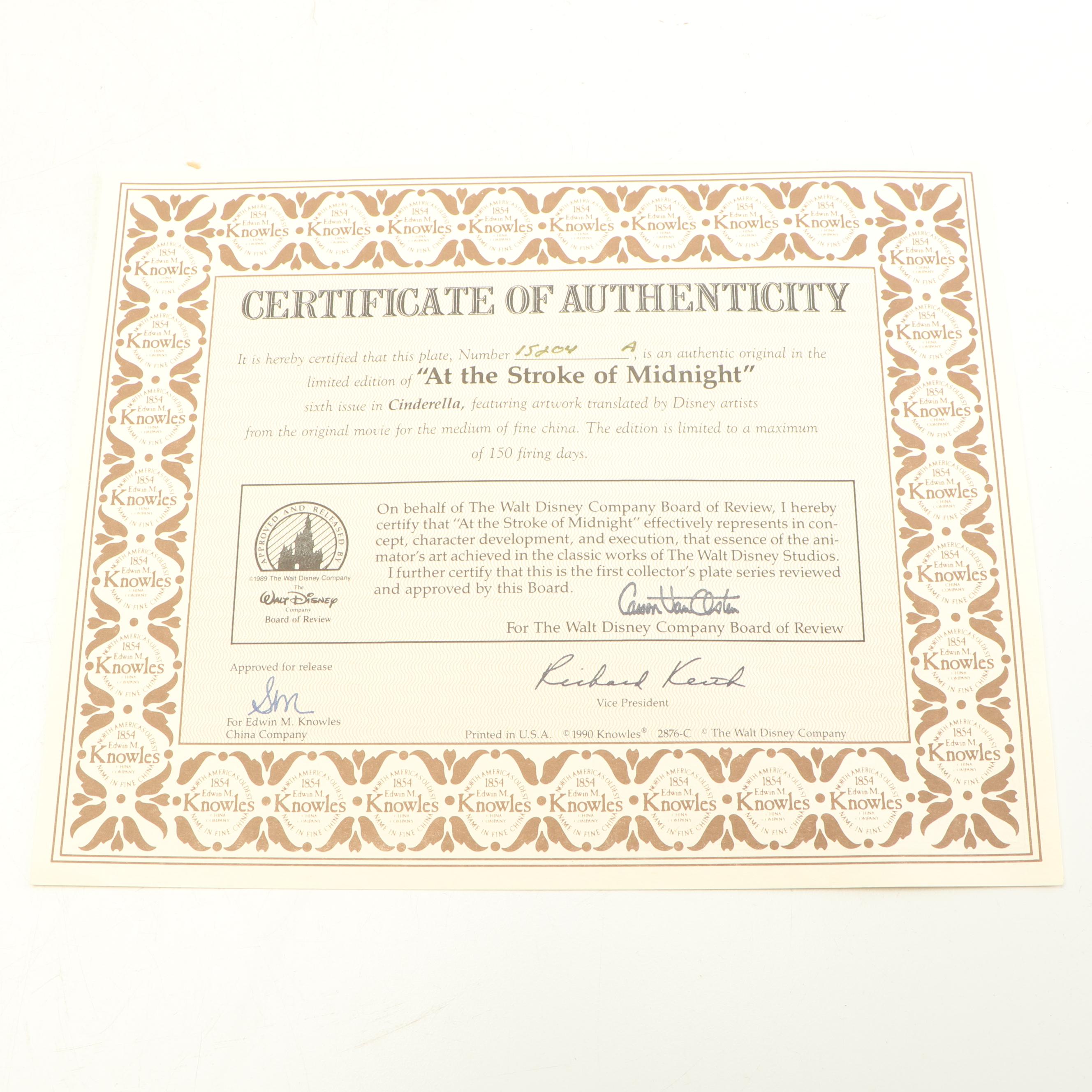 Edwin M. Knowles Collectible Disney Plates