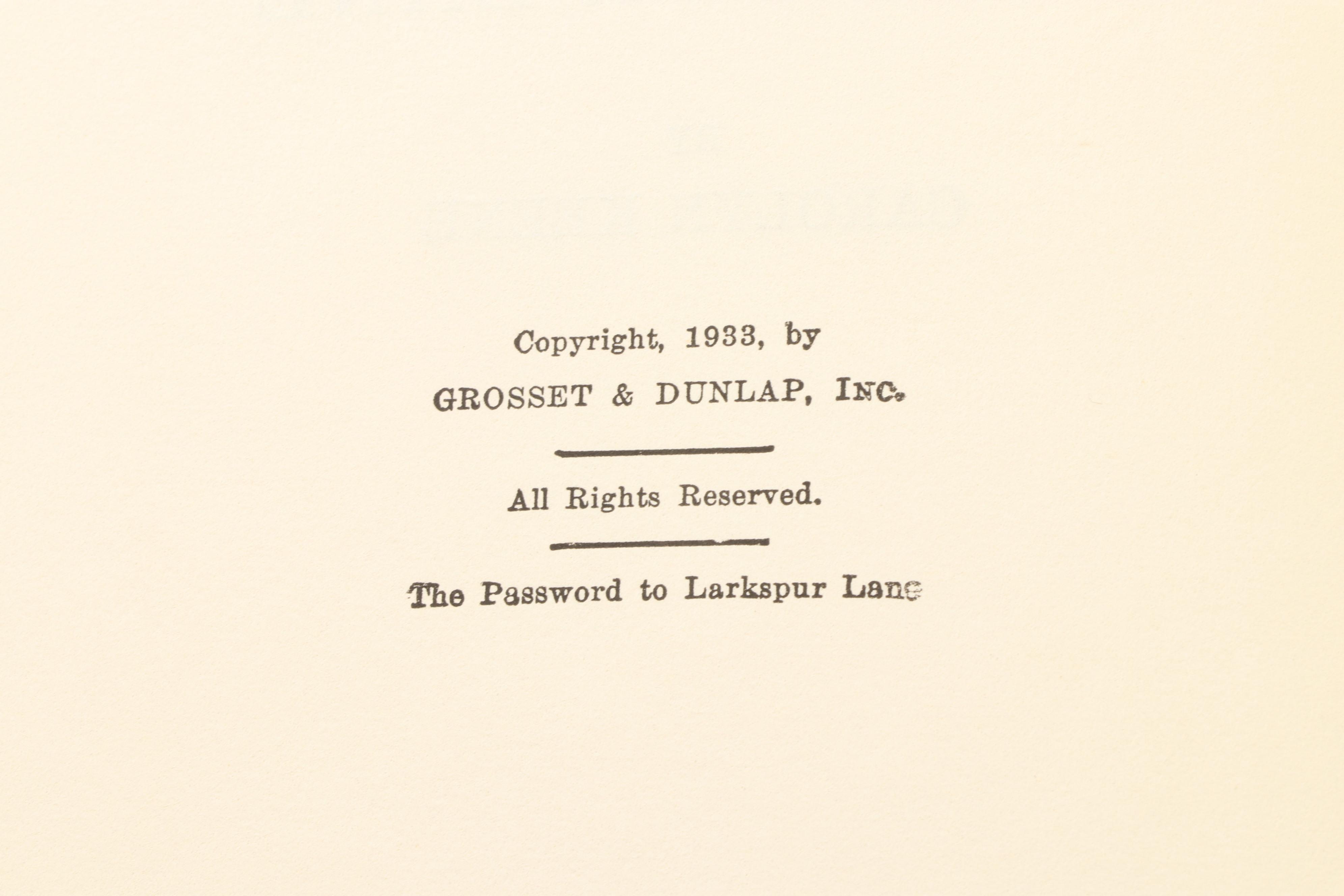 "Nancy Drew" Mystery Novels