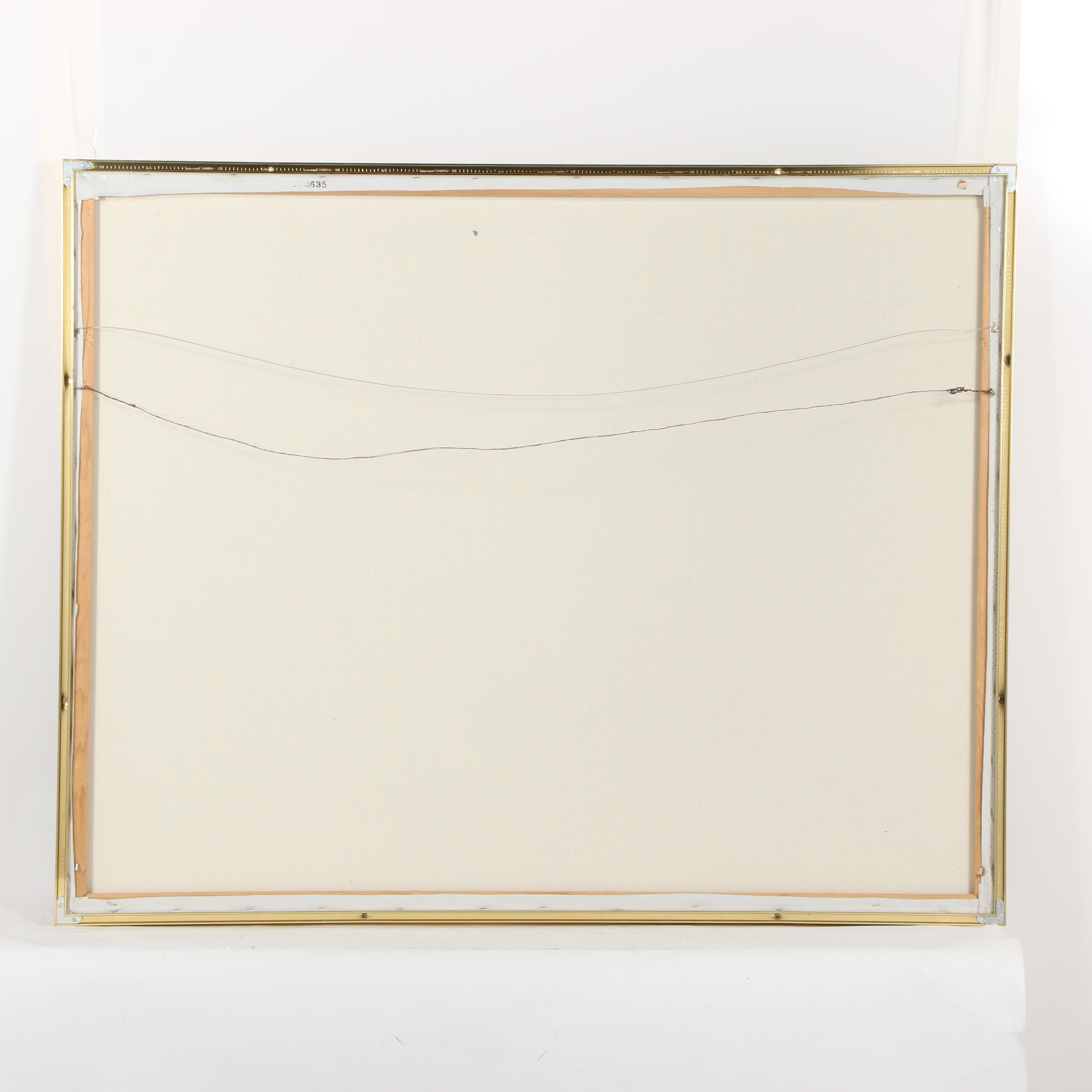 Lee Reynolds Acrylic Painting of Bird of Paradise Flowers