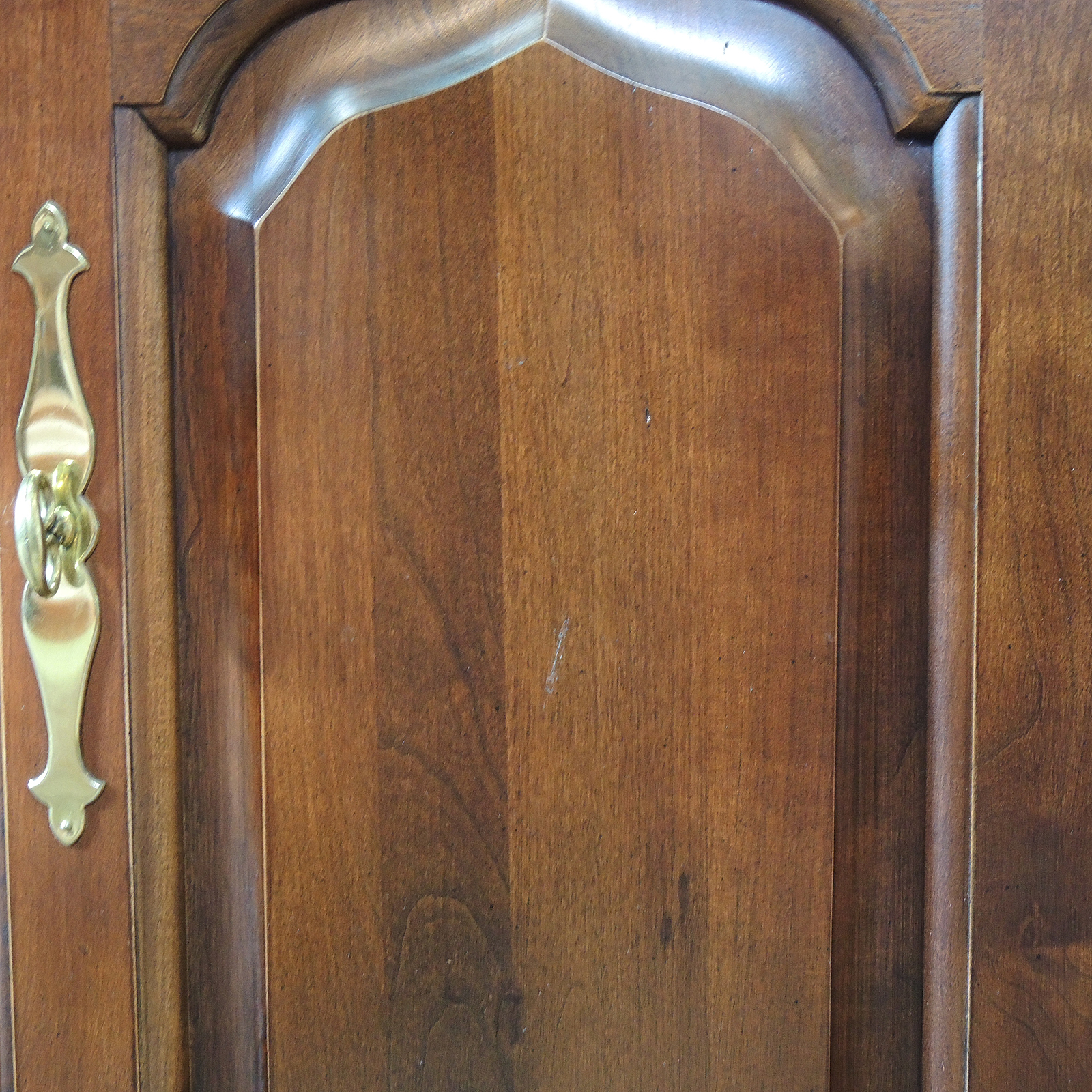Thomasville Federal Style Fruitwood China Cabinet, Contemporary