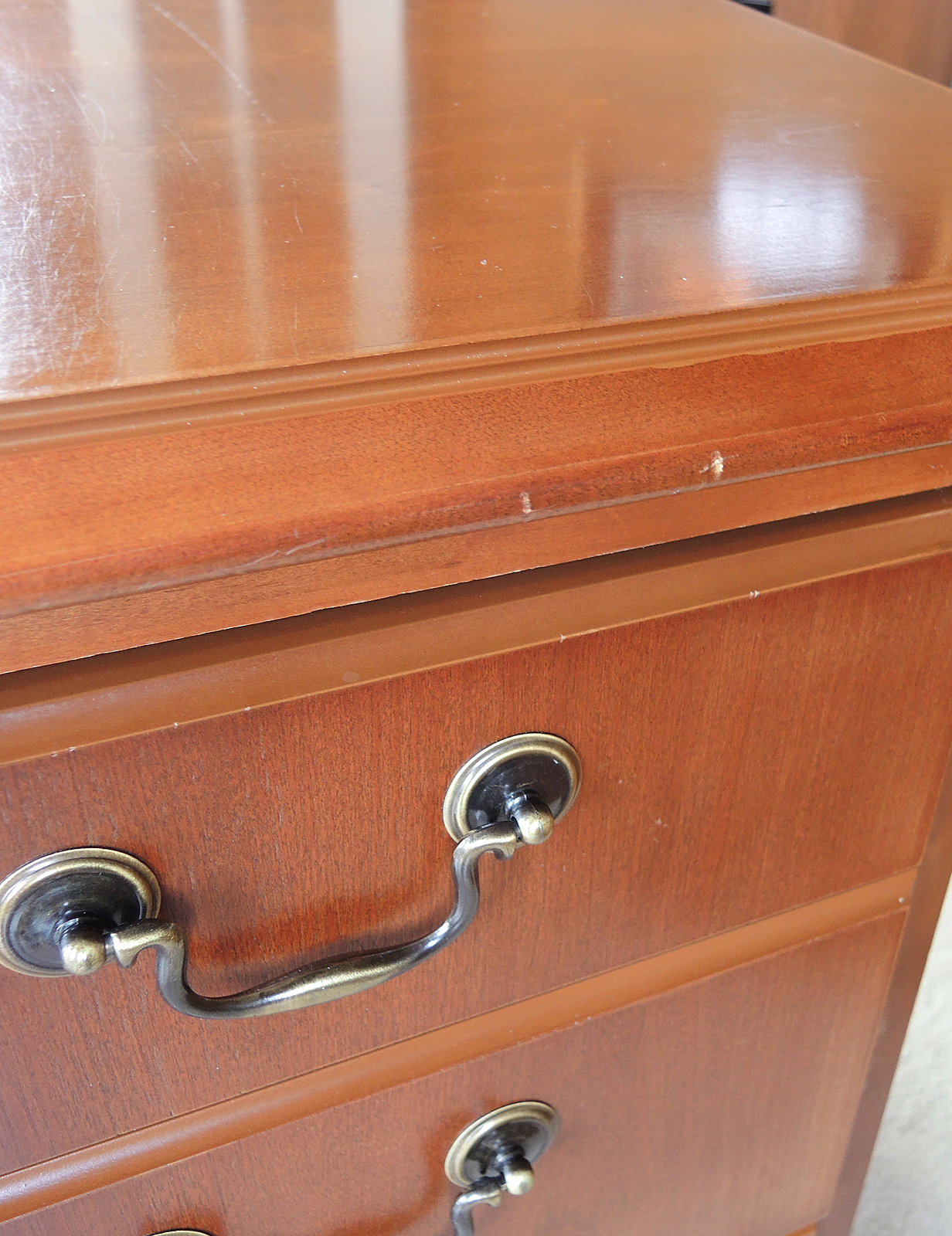 Gunlocke Executive Desk with Locking Drawers