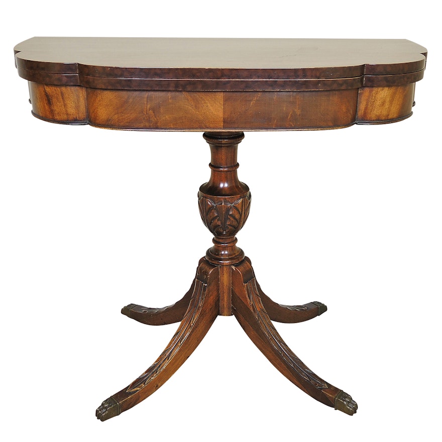 Mahogany Convertible Parlor Table