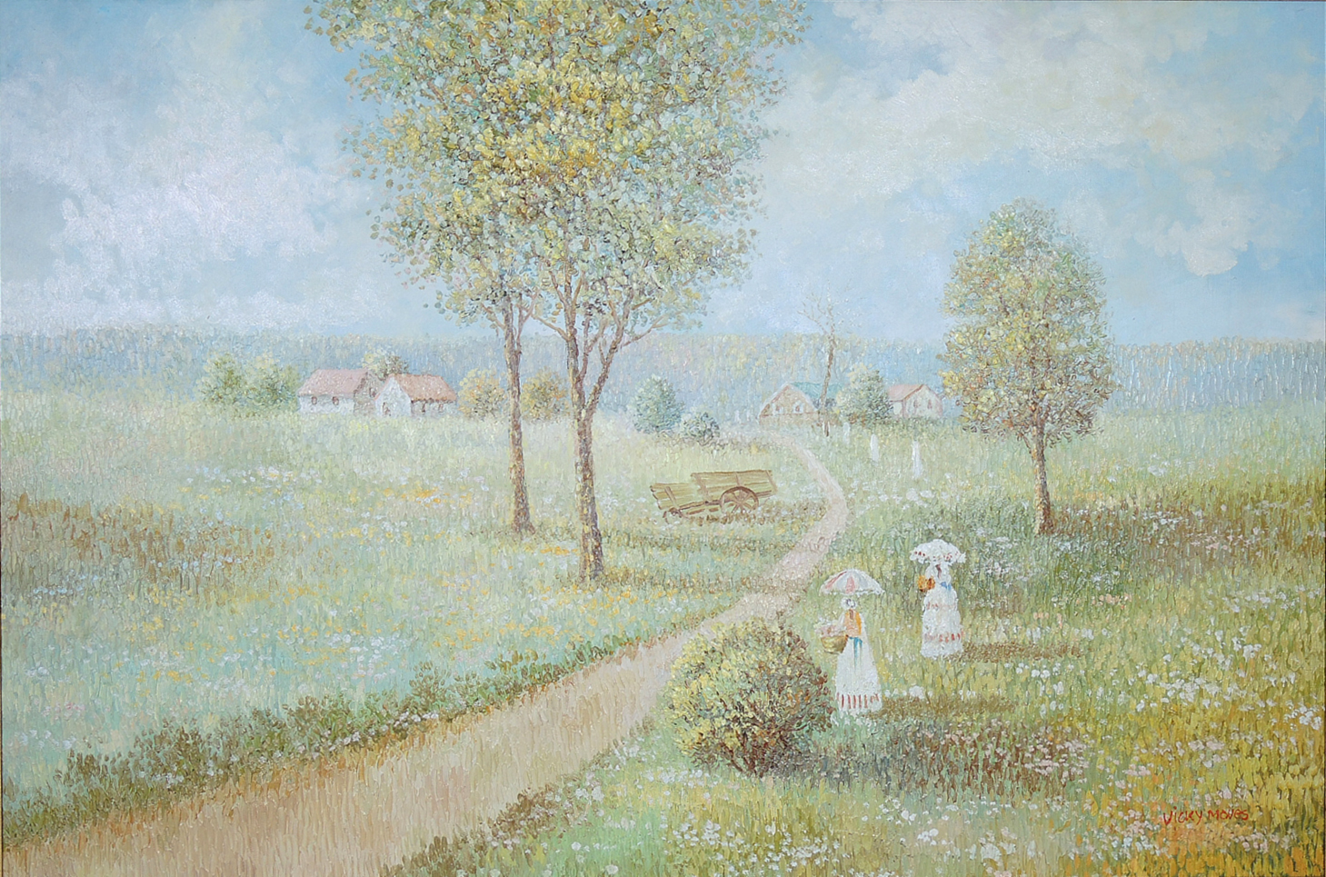 Vicky Moves Oil Painting