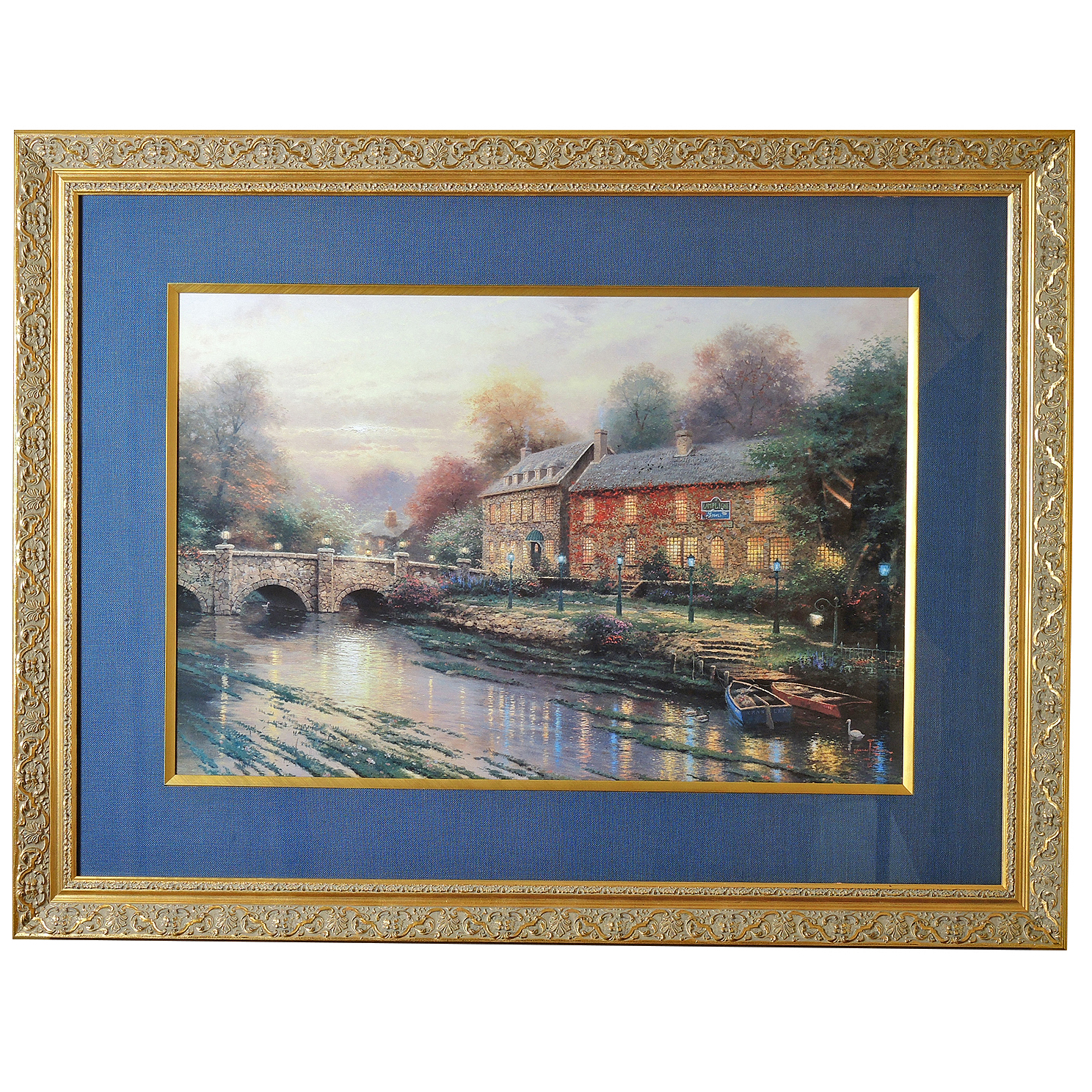 Offset Lithograph after Thomas Kinkade "Lamplight Lane III"