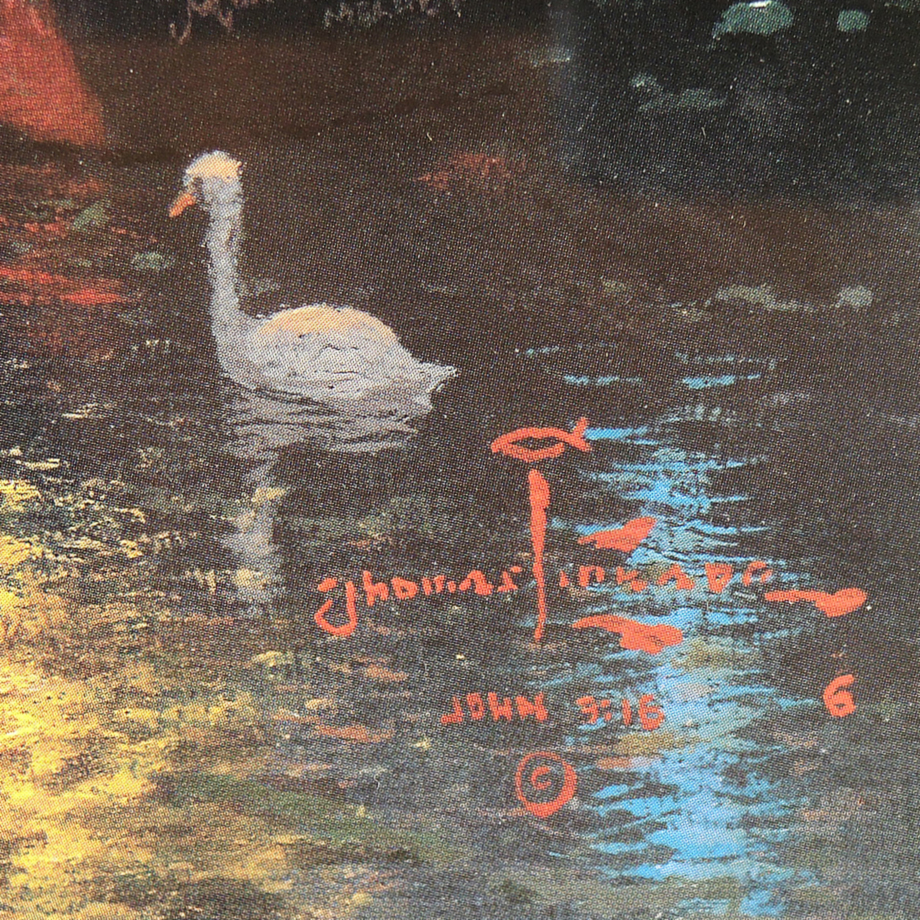 Offset Lithograph after Thomas Kinkade "Lamplight Lane III"