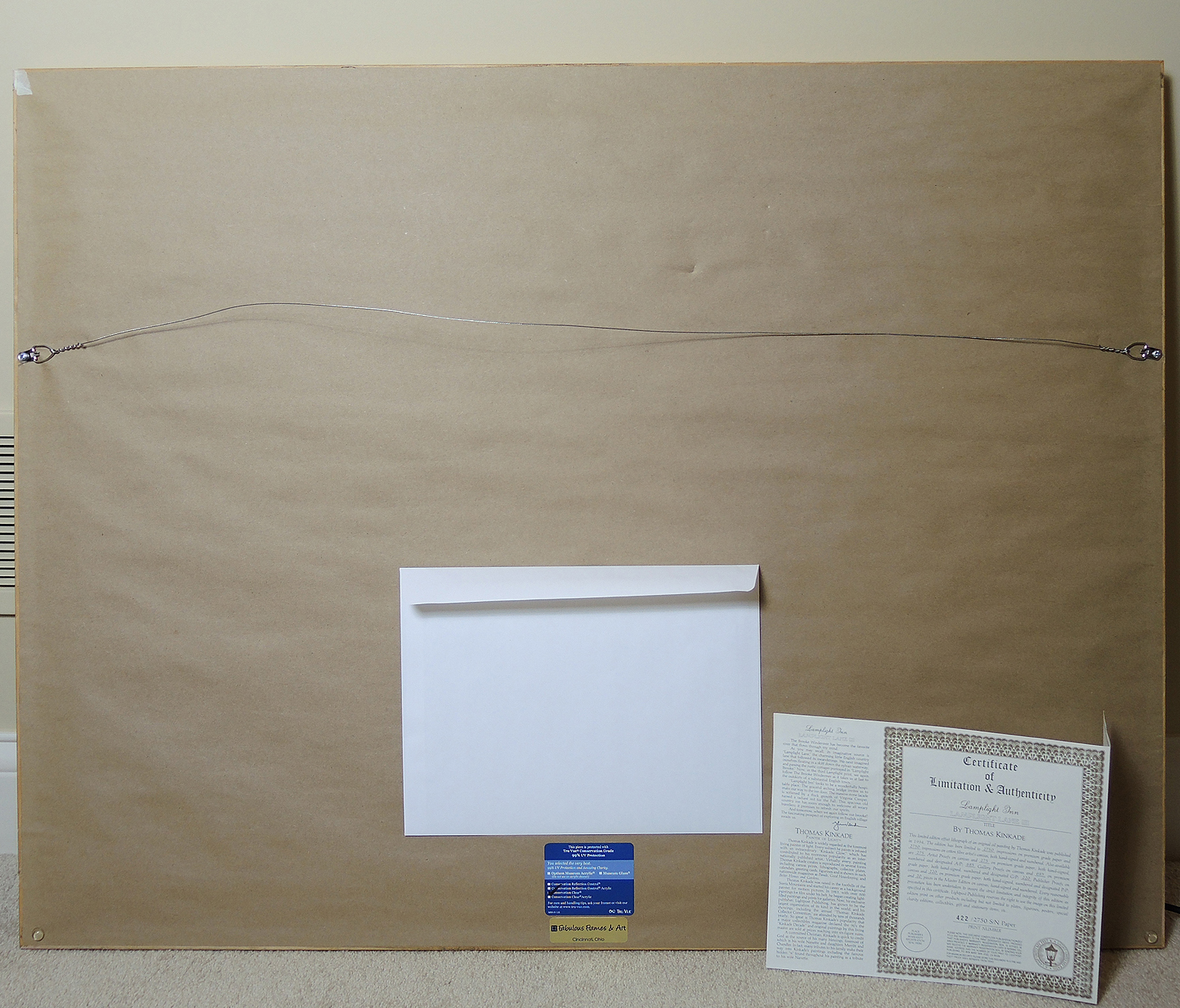 Offset Lithograph after Thomas Kinkade "Lamplight Lane III"