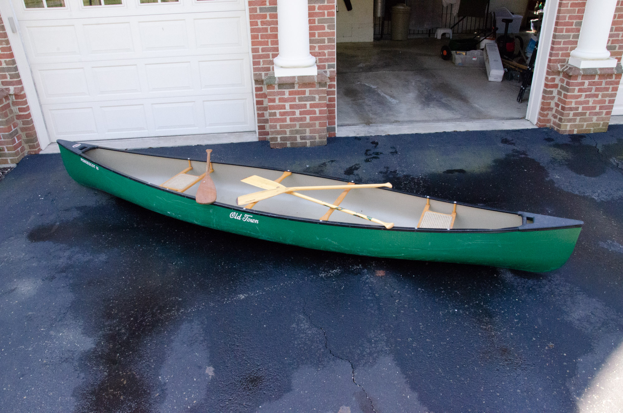 Old Town "Penobscot 16" Lightweight Canoe, Life Preservers and Waterproof Bags