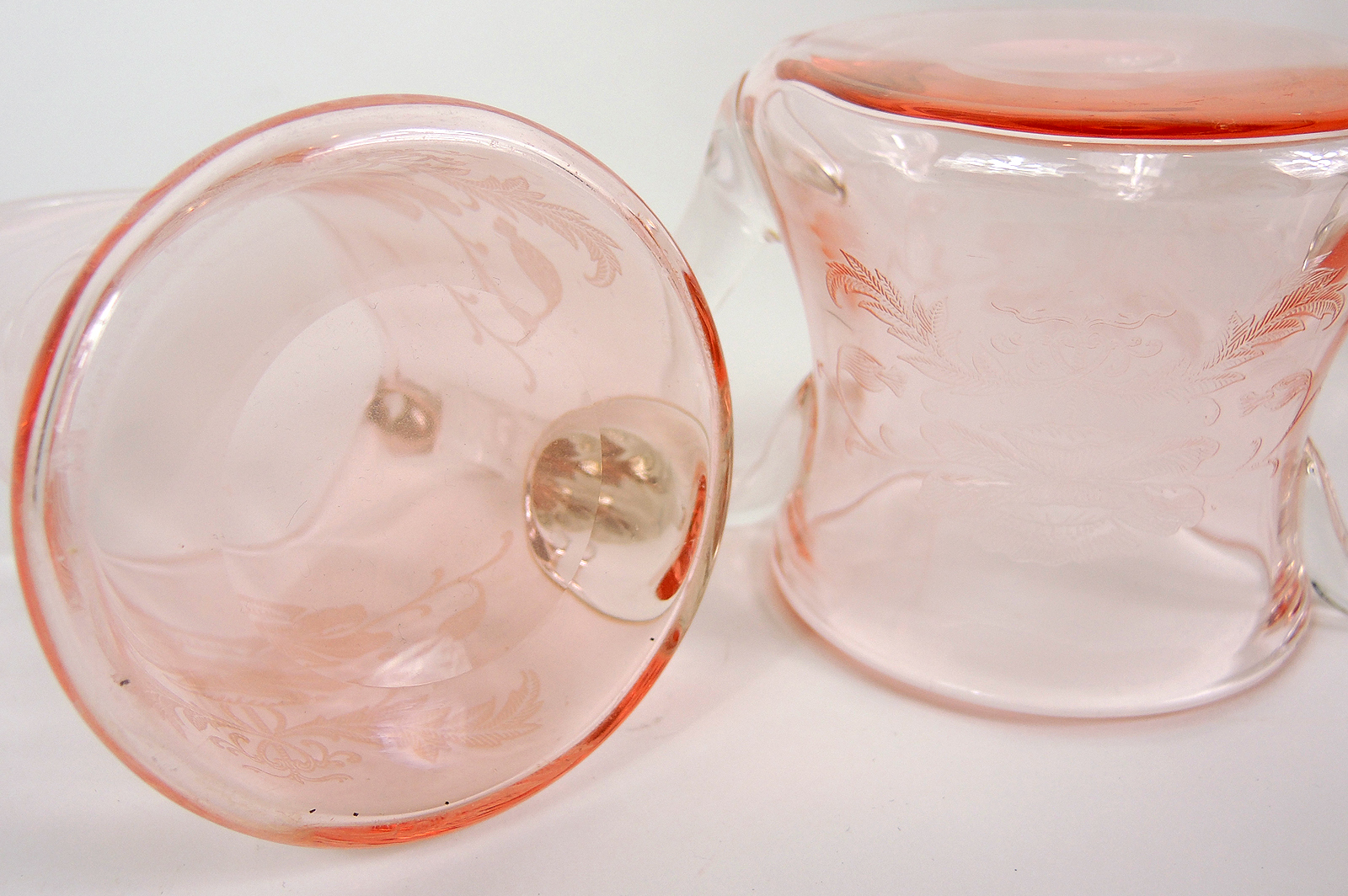 Tiffan "Flanders" Pattern Pink Depression Era Tableware