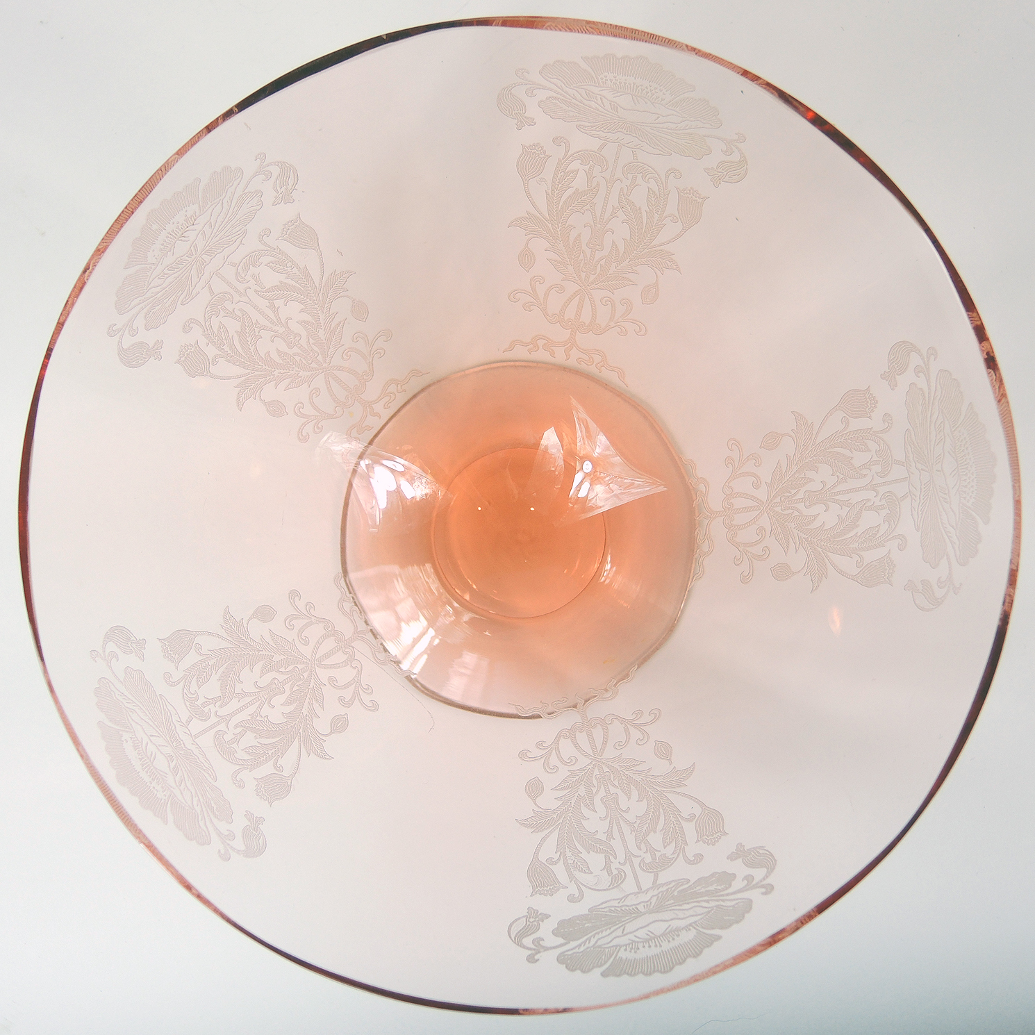 Tiffan "Flanders" Pattern Pink Depression Era Tableware
