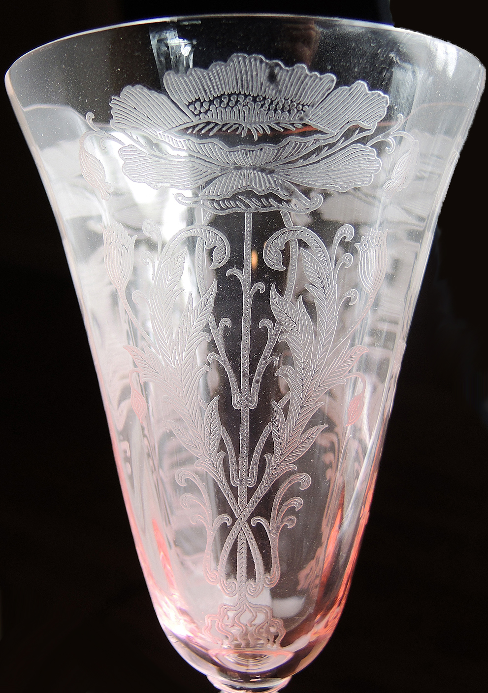 Tiffan "Flanders" Pattern Pink Depression Era Tableware