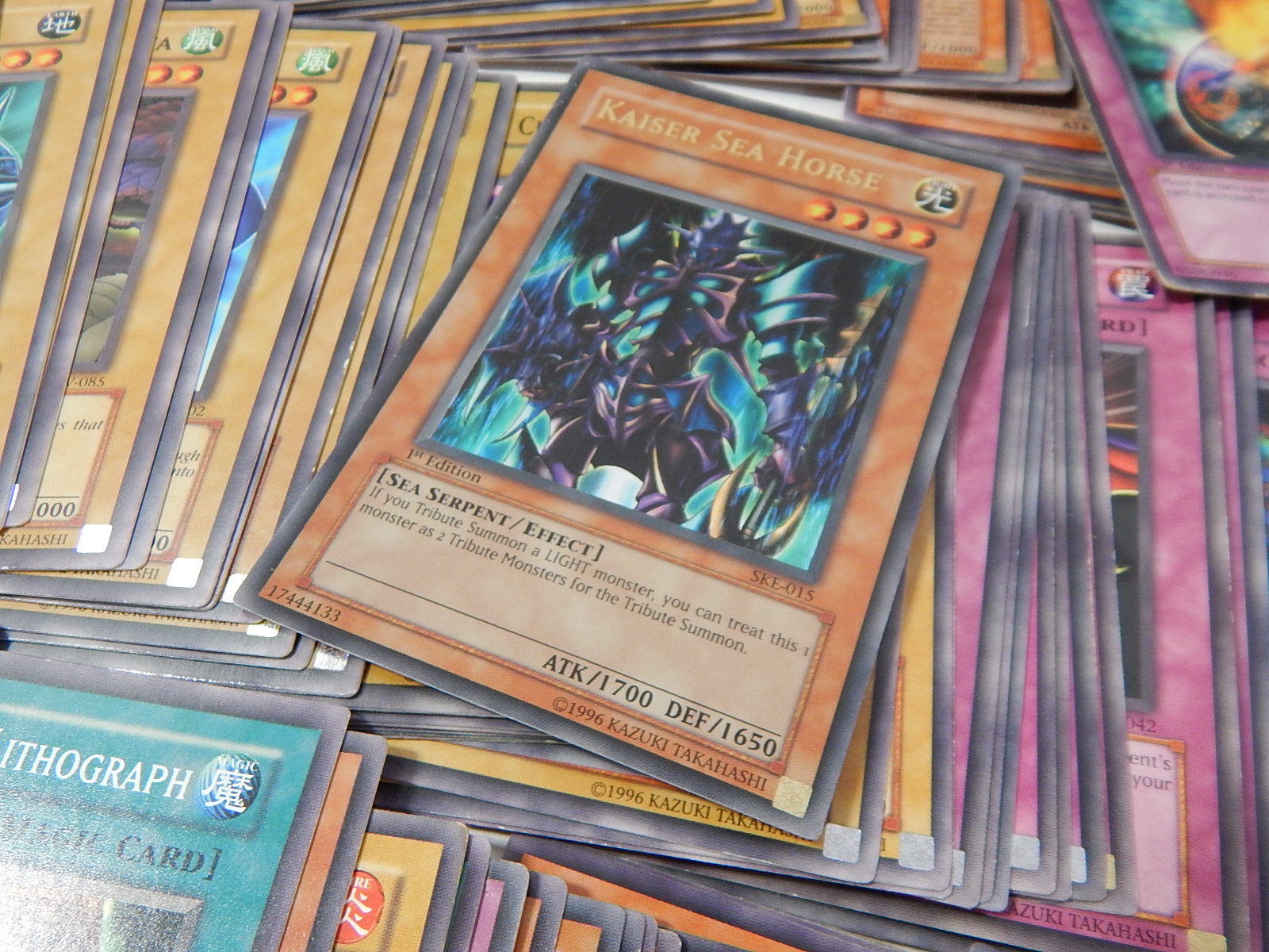 1996 Yu-Gi-Oh! Trading Cards with Holograms - Over 200 Count Lot